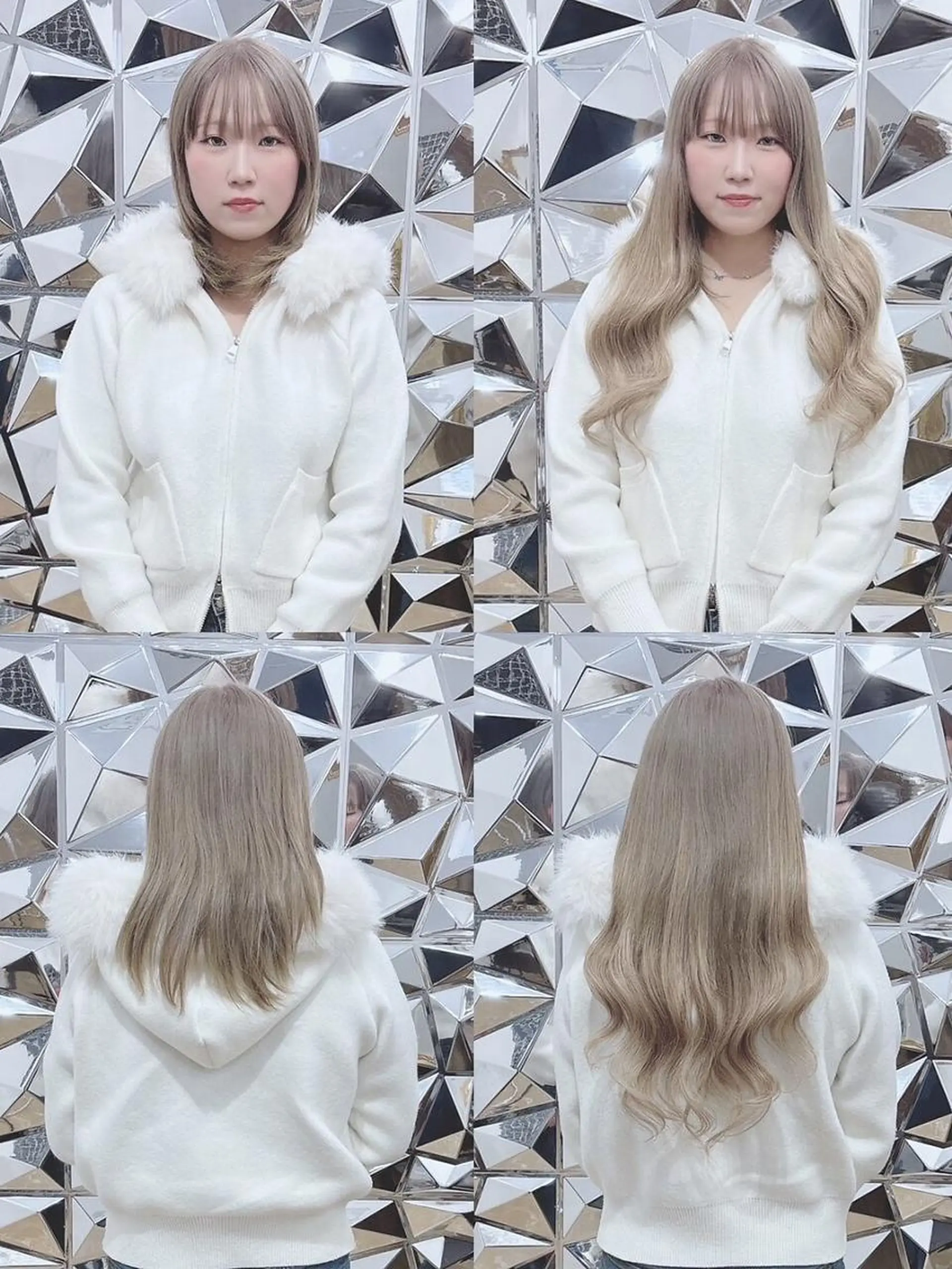 ロング カラー ヘアアレンジ シールエクステ ブリーチ ダブルカラー エクステ 韓国風ヘア LIP 大阪本店 エクステ 堀谷和孝のヘアスタイル