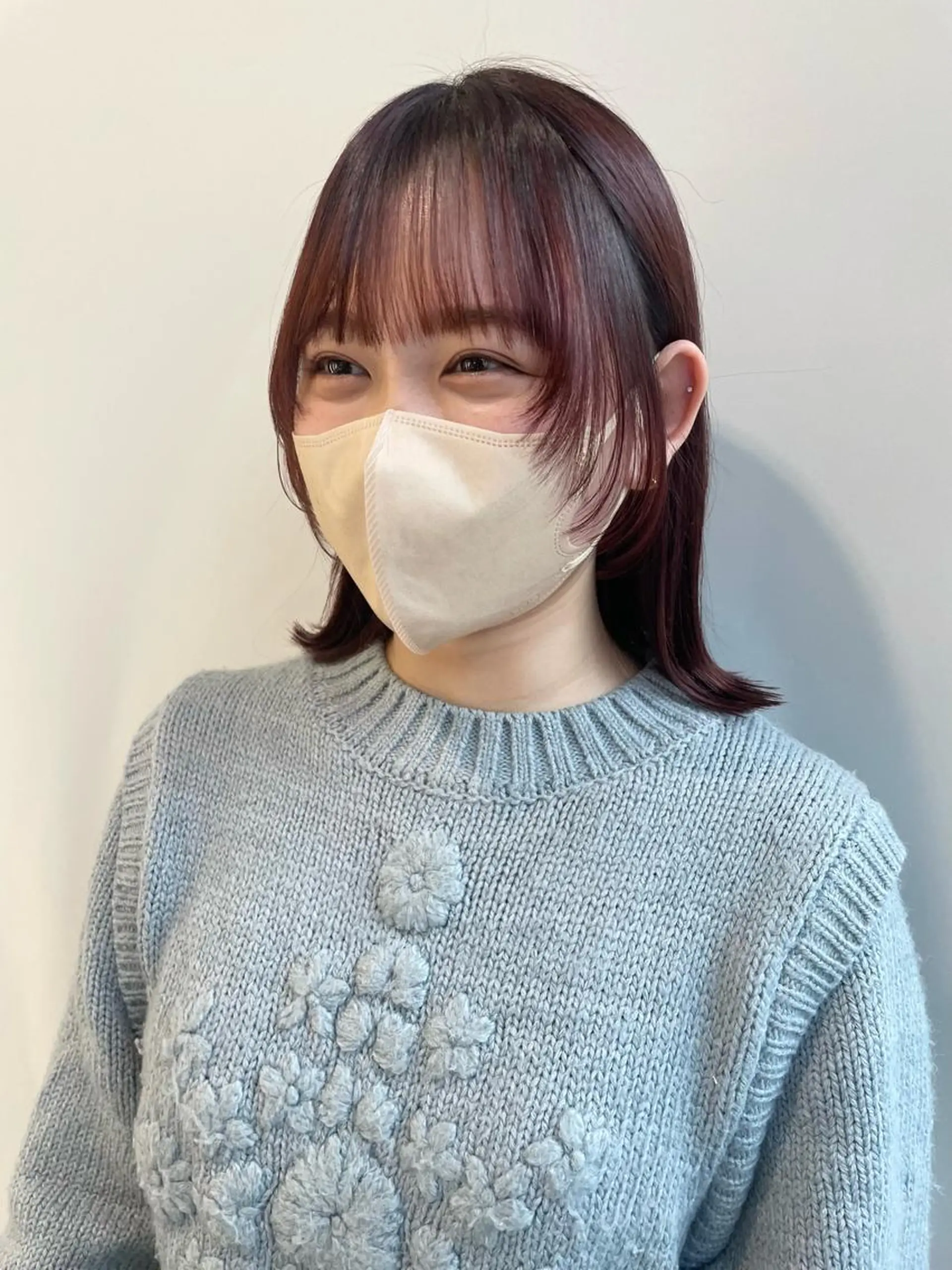 ミディアム カラー カット トリートメント 山口 莉奈のヘアスタイル