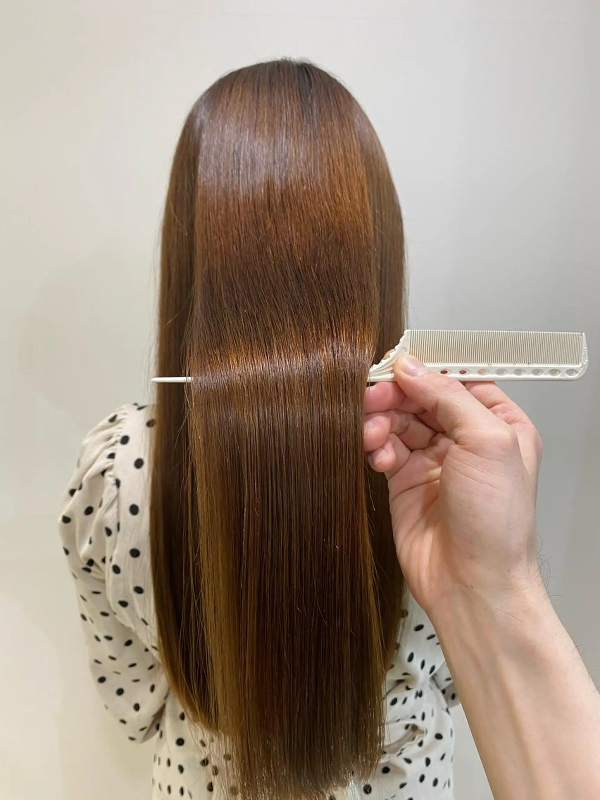 ロング 髪質改善 縮毛矯正 トリートメント カット パーマ 縮毛矯正 トリートメント コテ巻き風パーマ/ 髪質改善/河島恭平のヘアスタイル