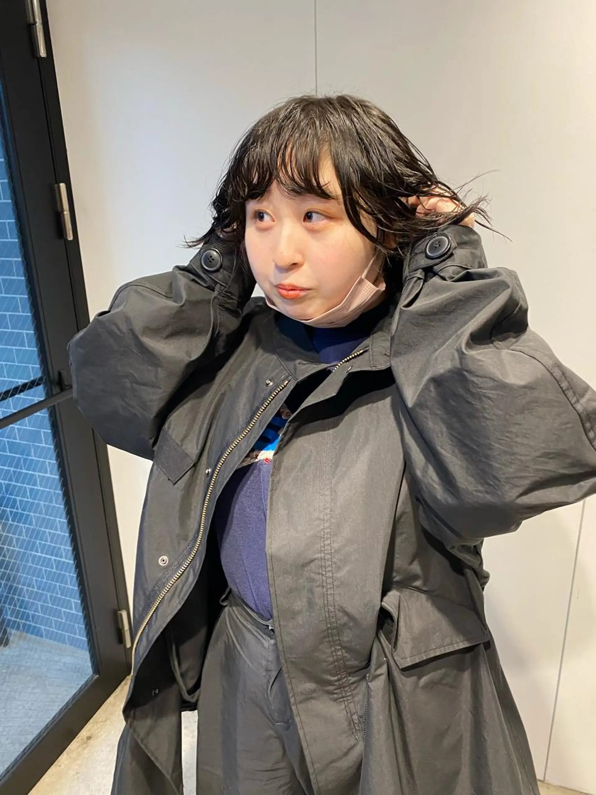 ミディアム カラー パーマ ヘアアレンジ メンズ キッズ ネイル マツエク・マツパ アイブロウ ミディアムパーマ メンズパーマ パーマスタイル🔅 sayacaのヘアスタイル