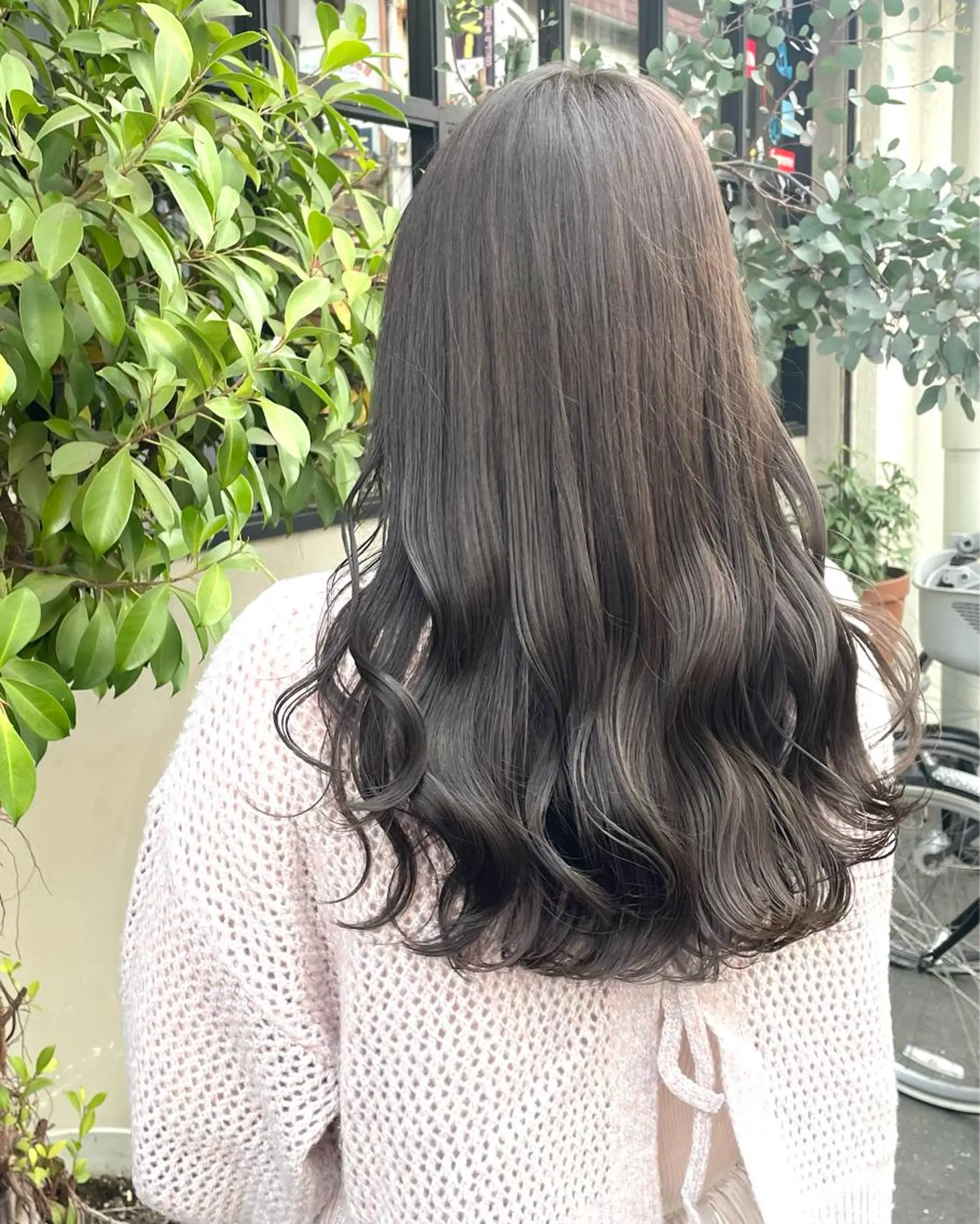 ロング カラー ブリーチ 透明感カラー ブリーチなしカラー ヘアカラー トリートメント ヘアセット 竹内 春奈のヘアスタイル