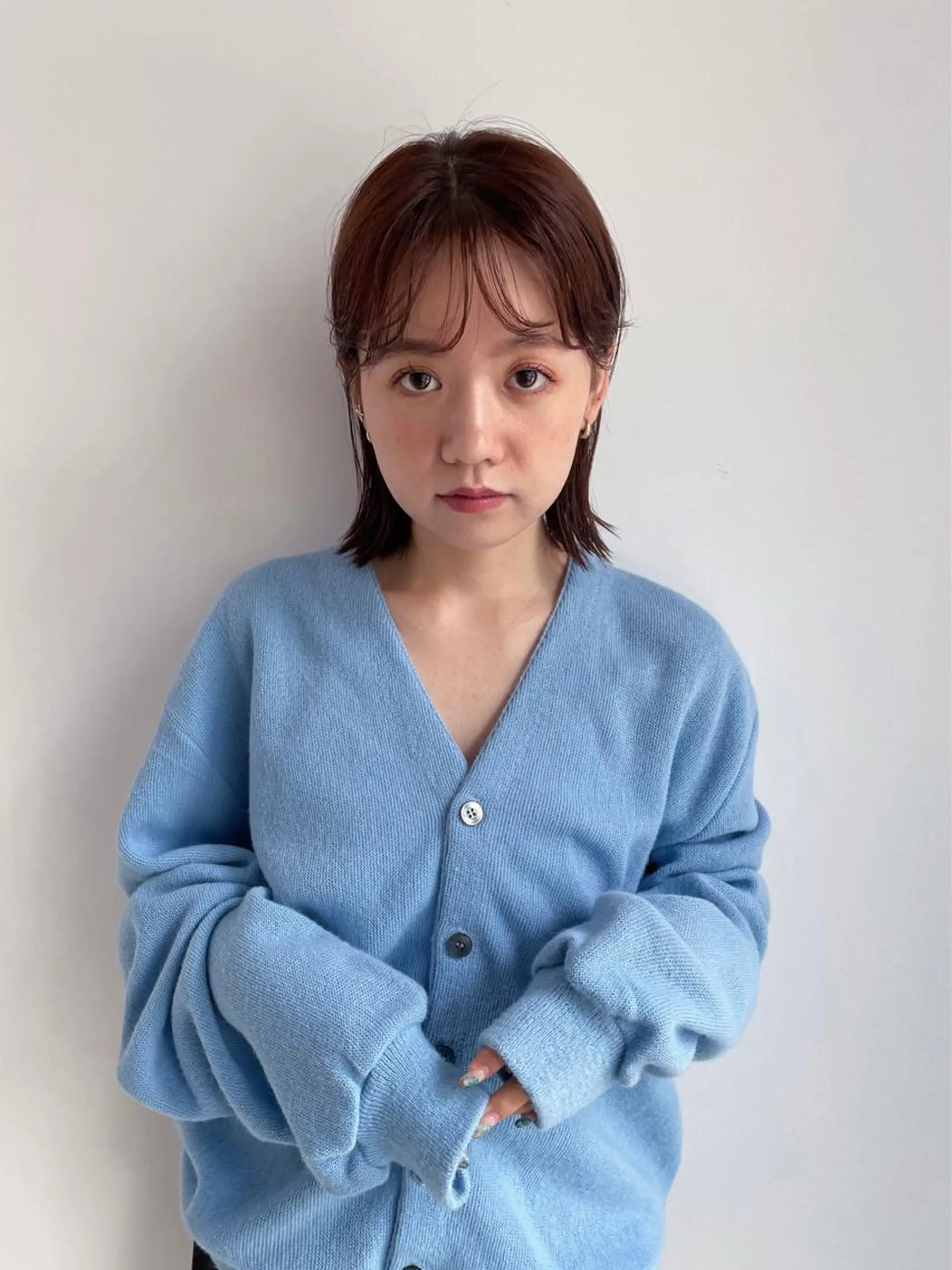 ミディアム カラー 青木 優歩のヘアスタイル