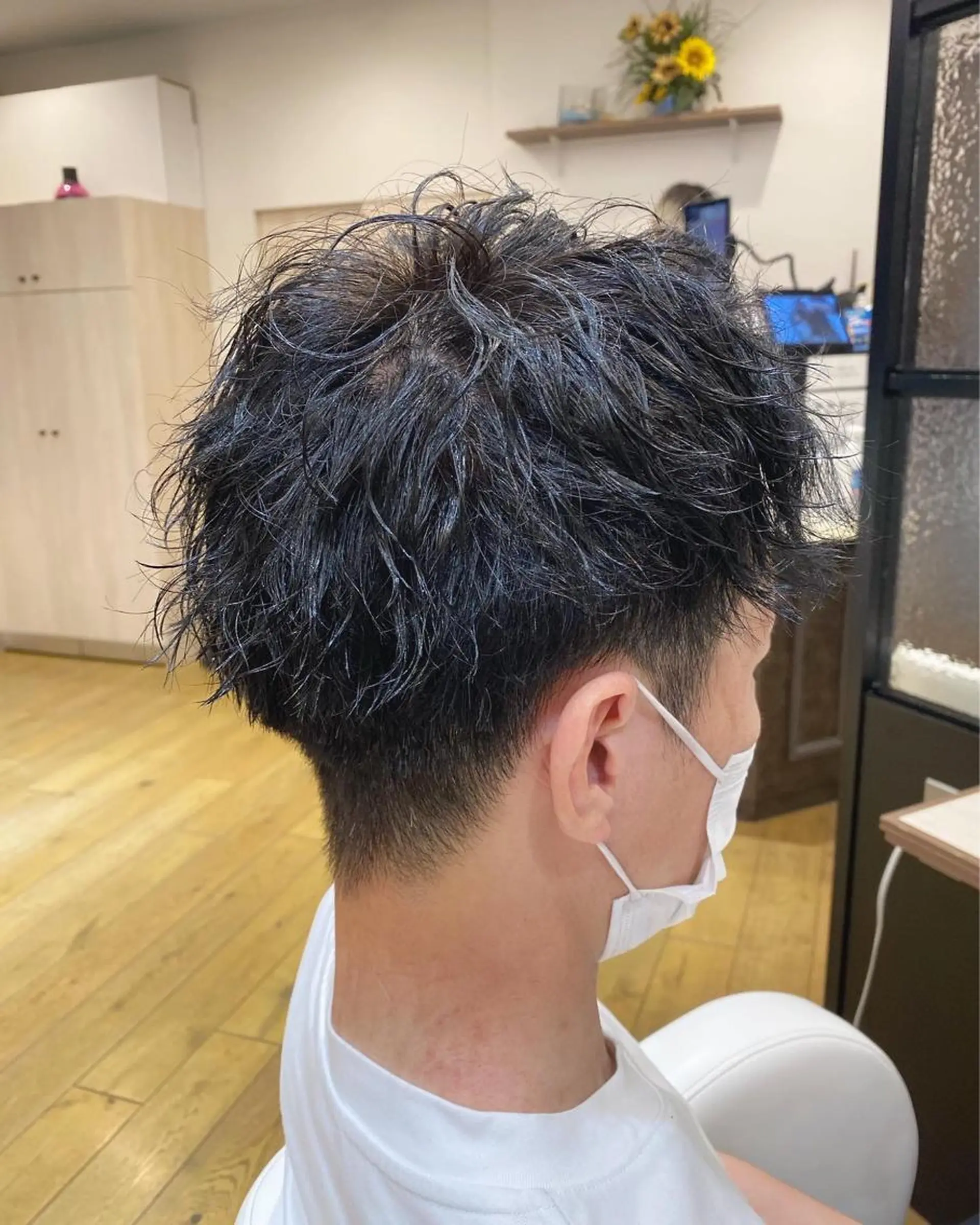 ショート パーマ メンズ 艶感🫧透明感カラー YUKARIのヘアスタイル