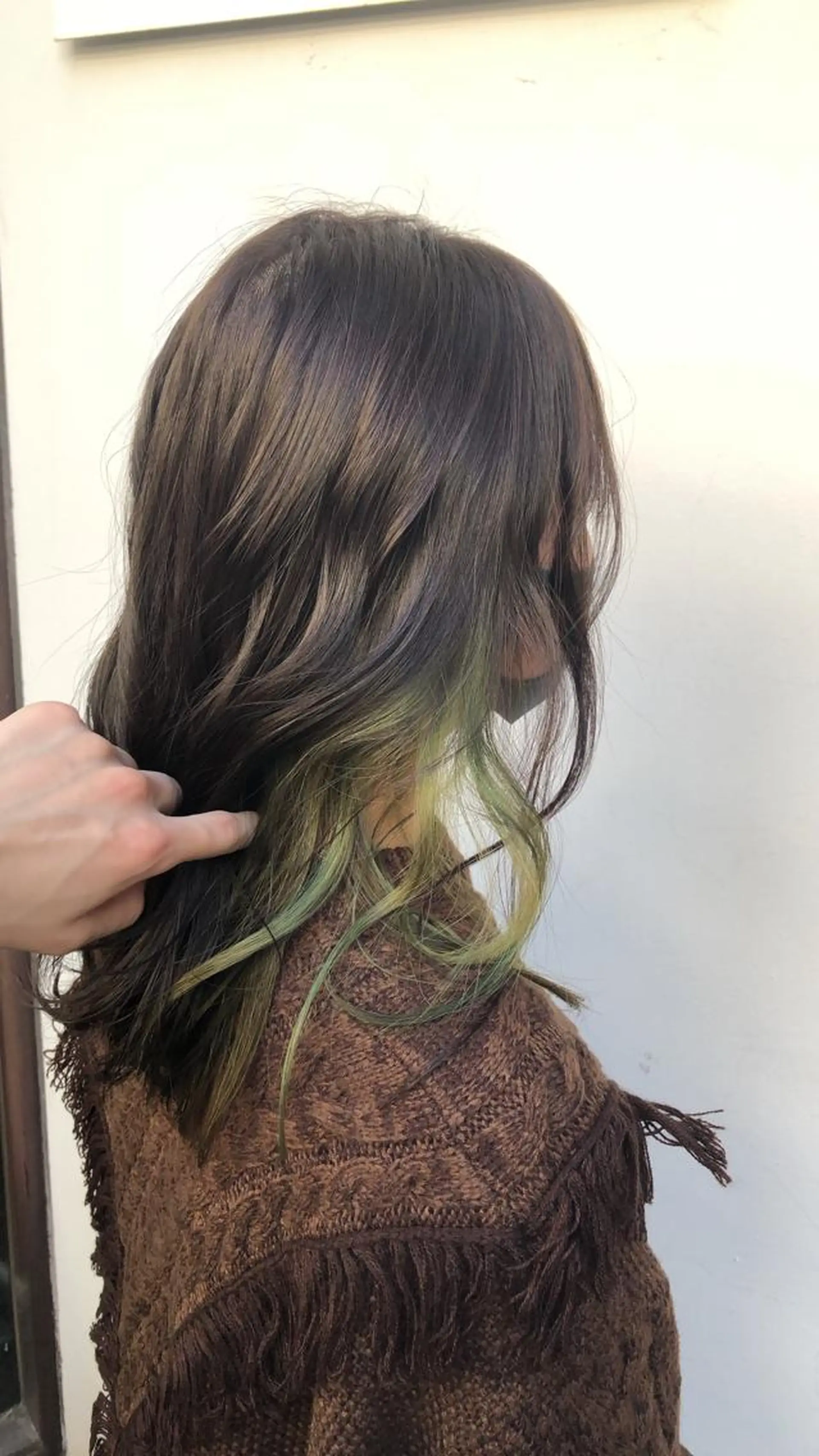 ロング カラー ブリーチ インナーカラー 高山🐬髪質改善 池袋で縮毛矯正のヘアスタイル