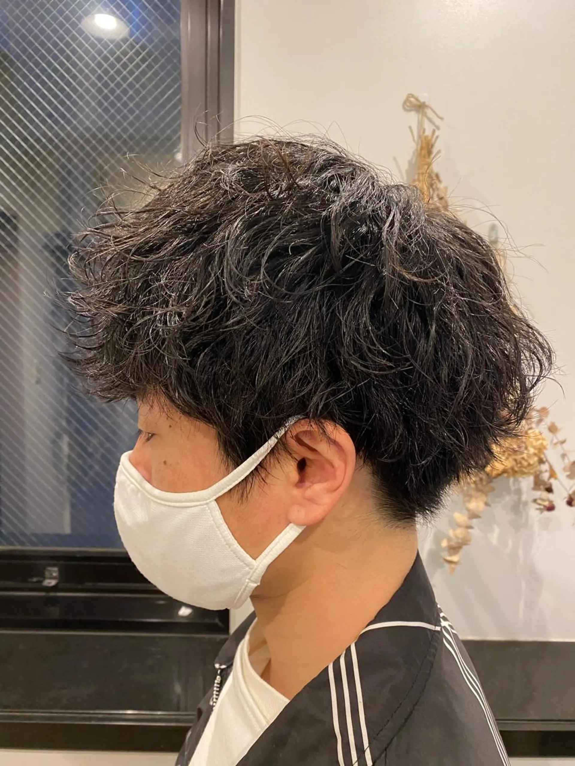 ショート カラー パーマ ヘアアレンジ メンズ カット パーマ メンズパーマの巨匠 鈴木純のヘアスタイル