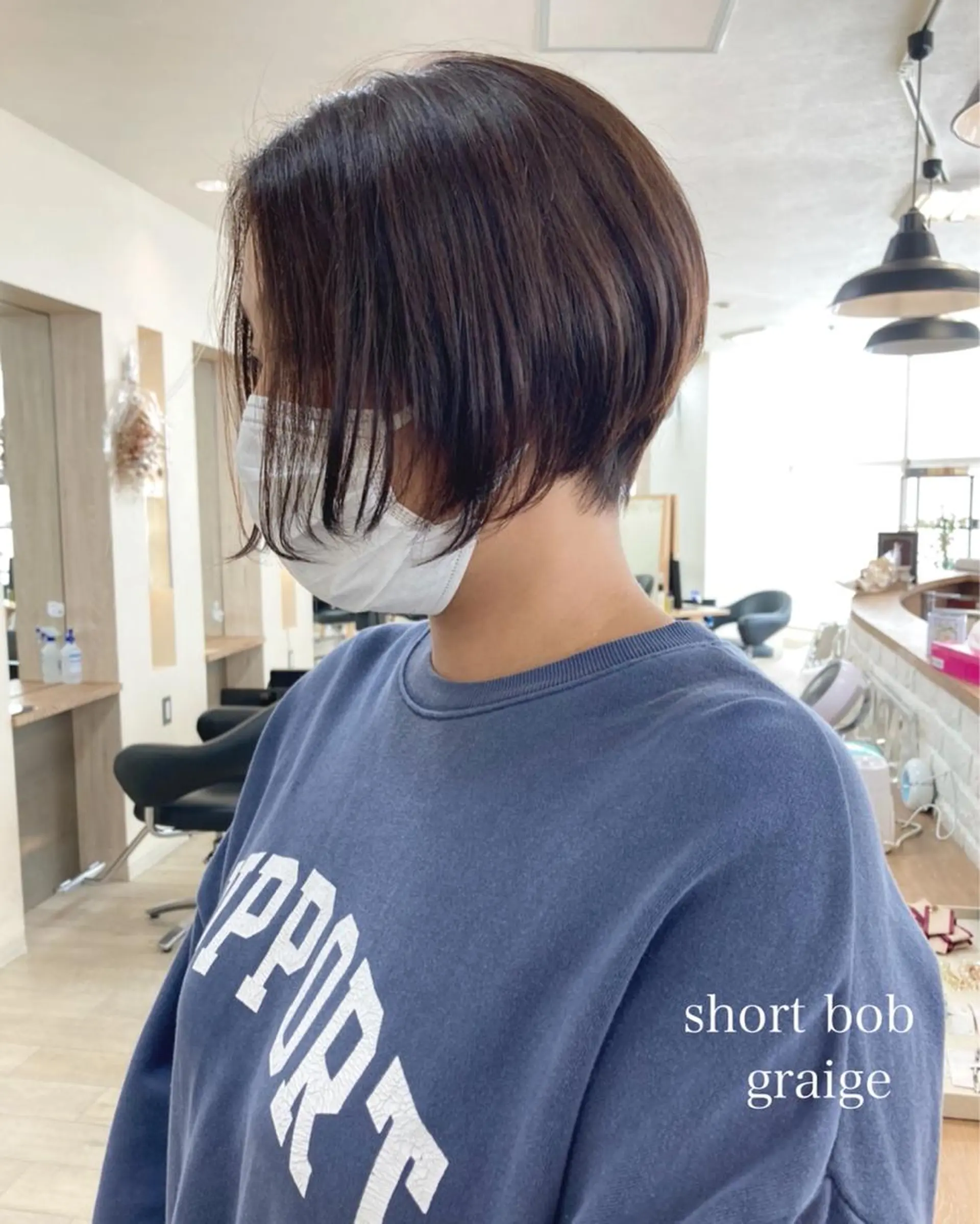 ショート カラー 切りっぱなしボブ ショートボブ ハンサムショート グレージュ ボブ カット ヘアカラー トリートメント 初めてのショート お任せください✂️のヘアスタイル