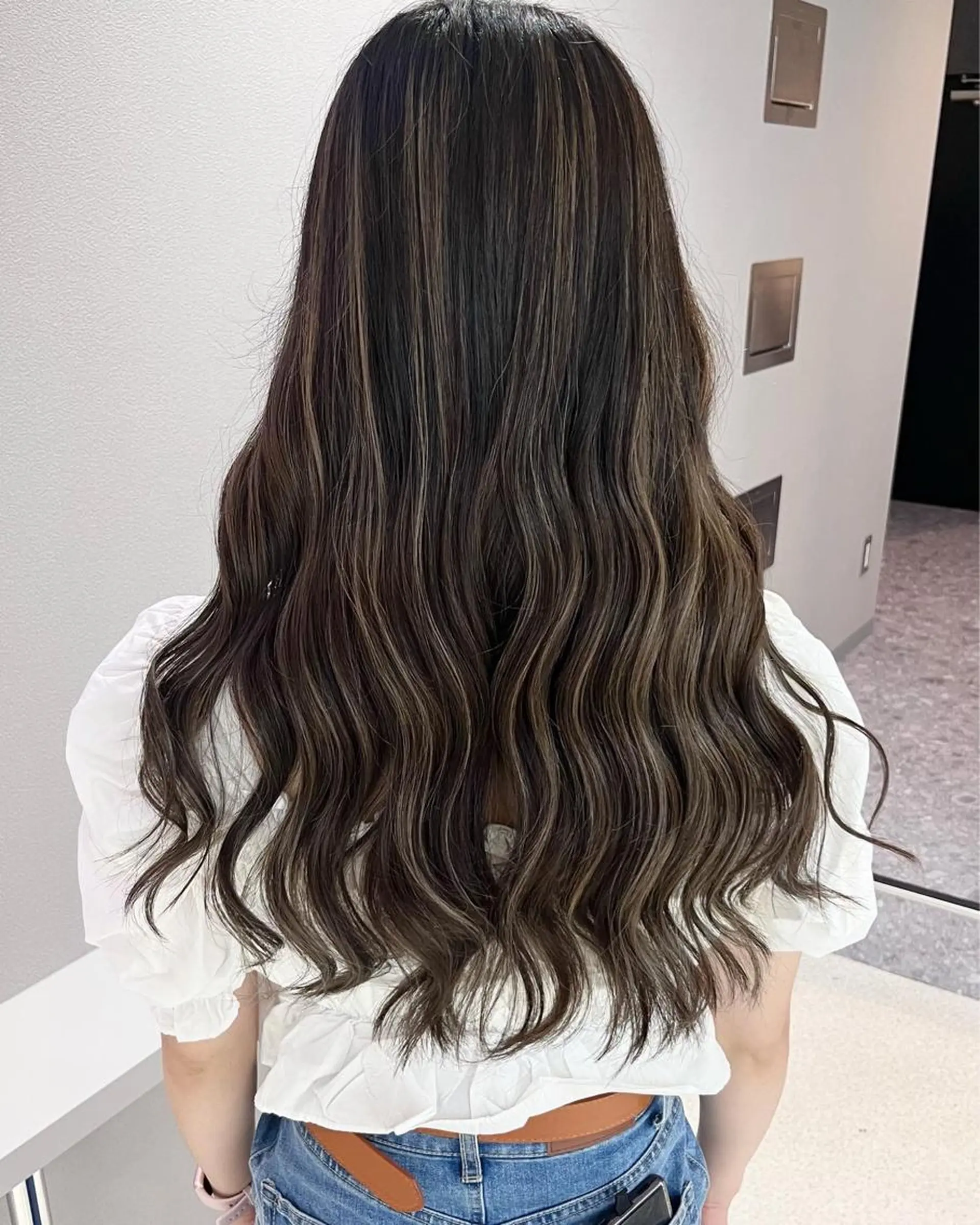 ロング カラー ハイライトカラー ハイライト KANA🎀韓国 🇰🇷ハイライトのヘアスタイル