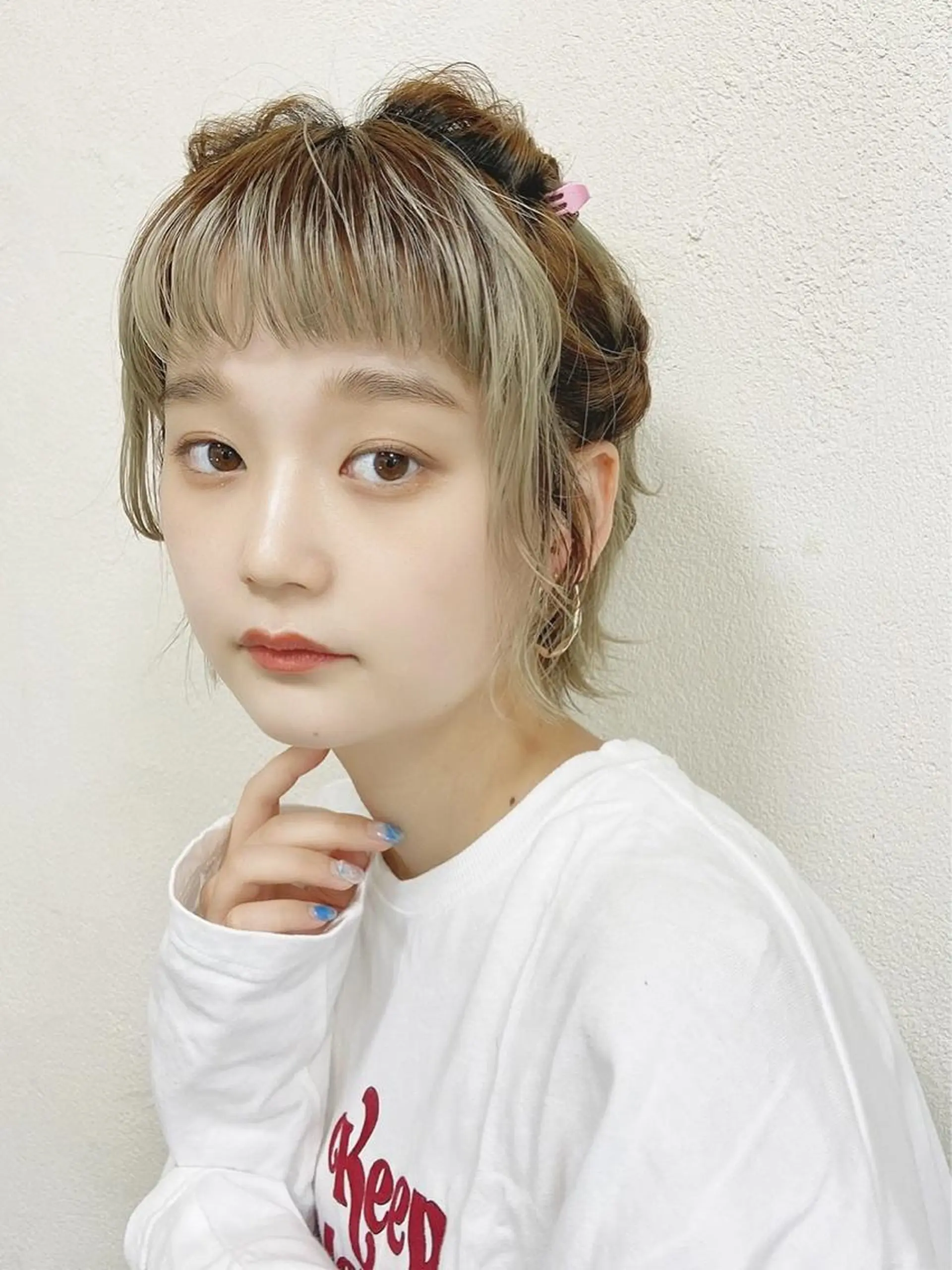 カラー ヘアアレンジ shiori ❤︎ /透明感カラーのヘアスタイル
