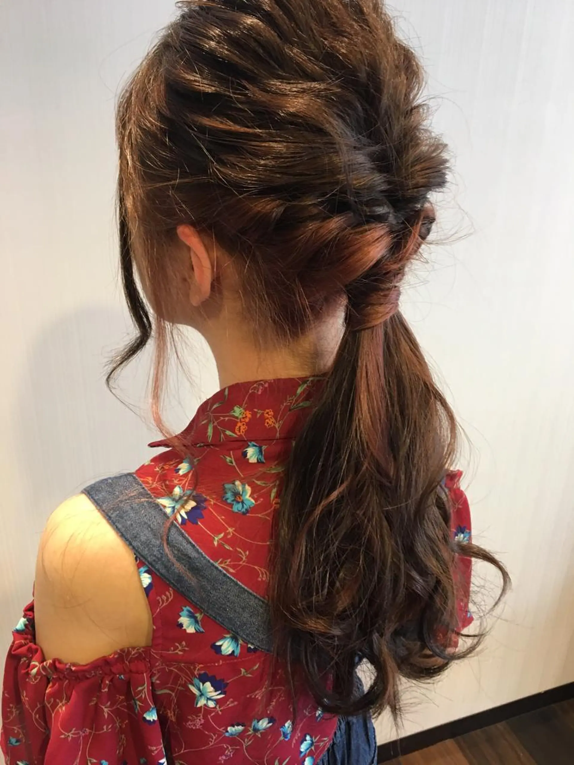 セミロング カラー パーマ ヘアアレンジ メンズ 【mokuオーナー】 ちはるのヘアスタイル