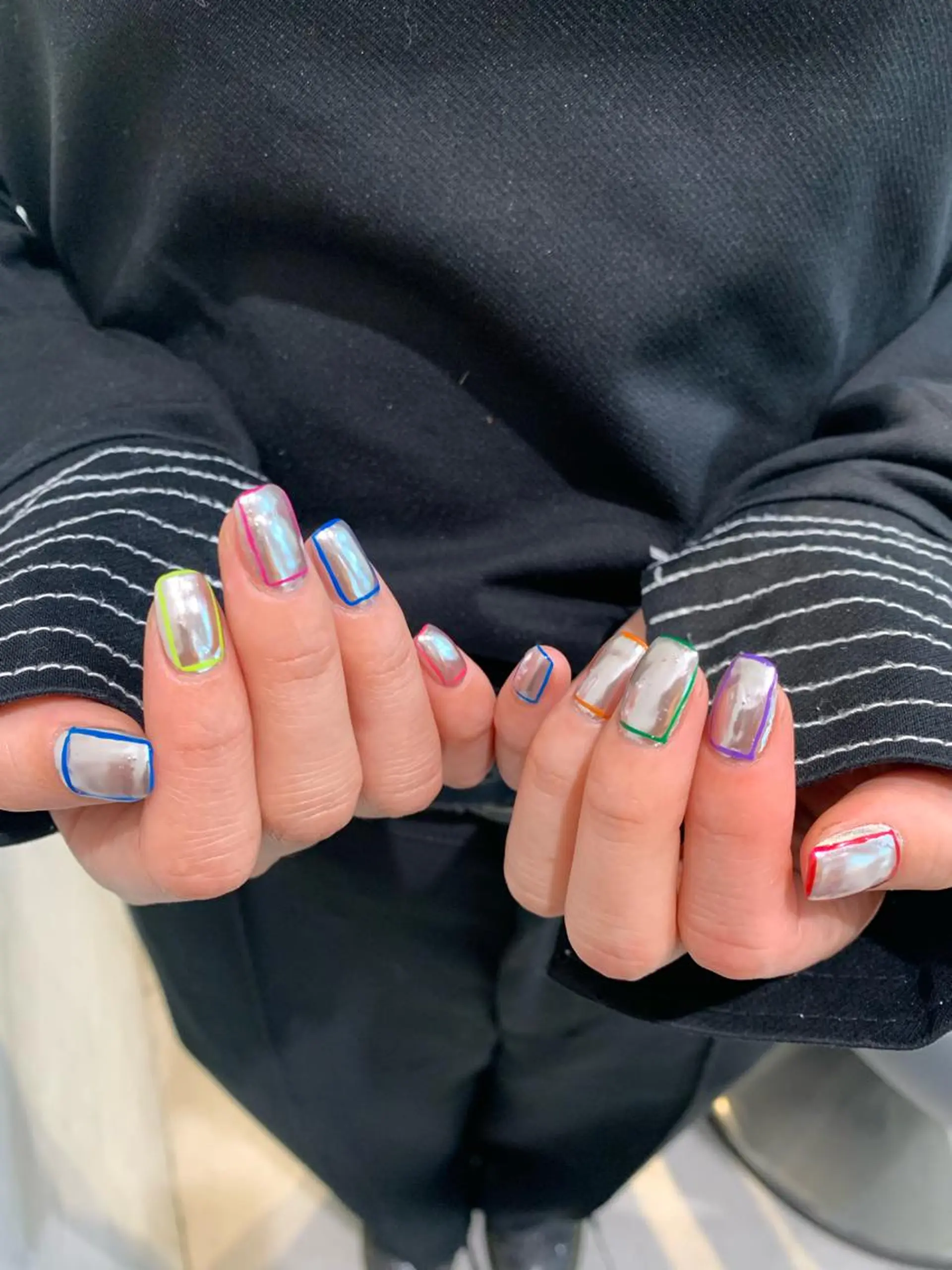 ネイル ミラーネイル ハンドネイル Kureha/ネイル トレンドヘアのネイルデザイン