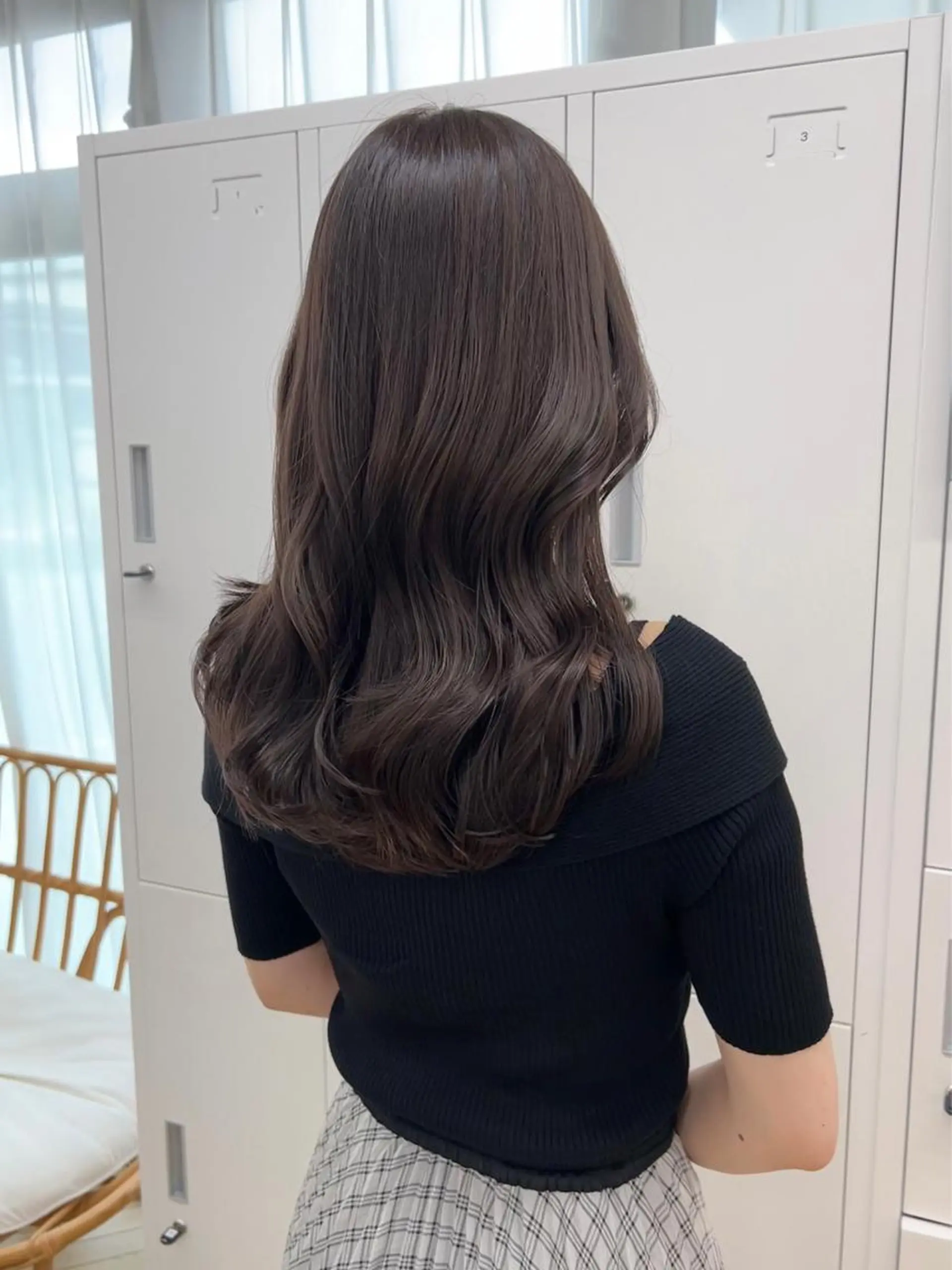 ロング カラー グレージュ ラベンダーカラー ラベンダーグレージュ ラベンダーグレー cirrus🕊 山縣あかりのヘアスタイル