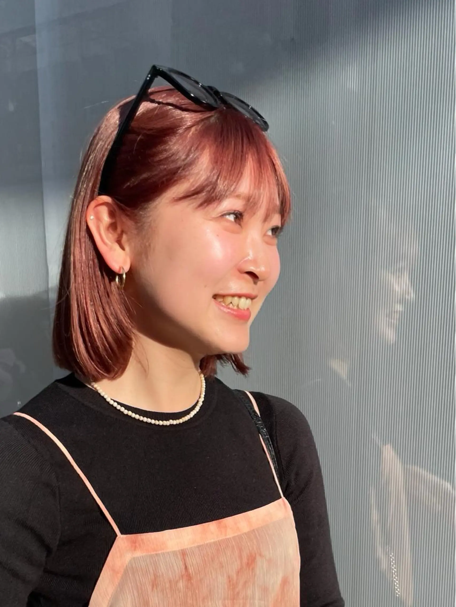 ミディアム カラー 松永 梨央のヘアスタイル