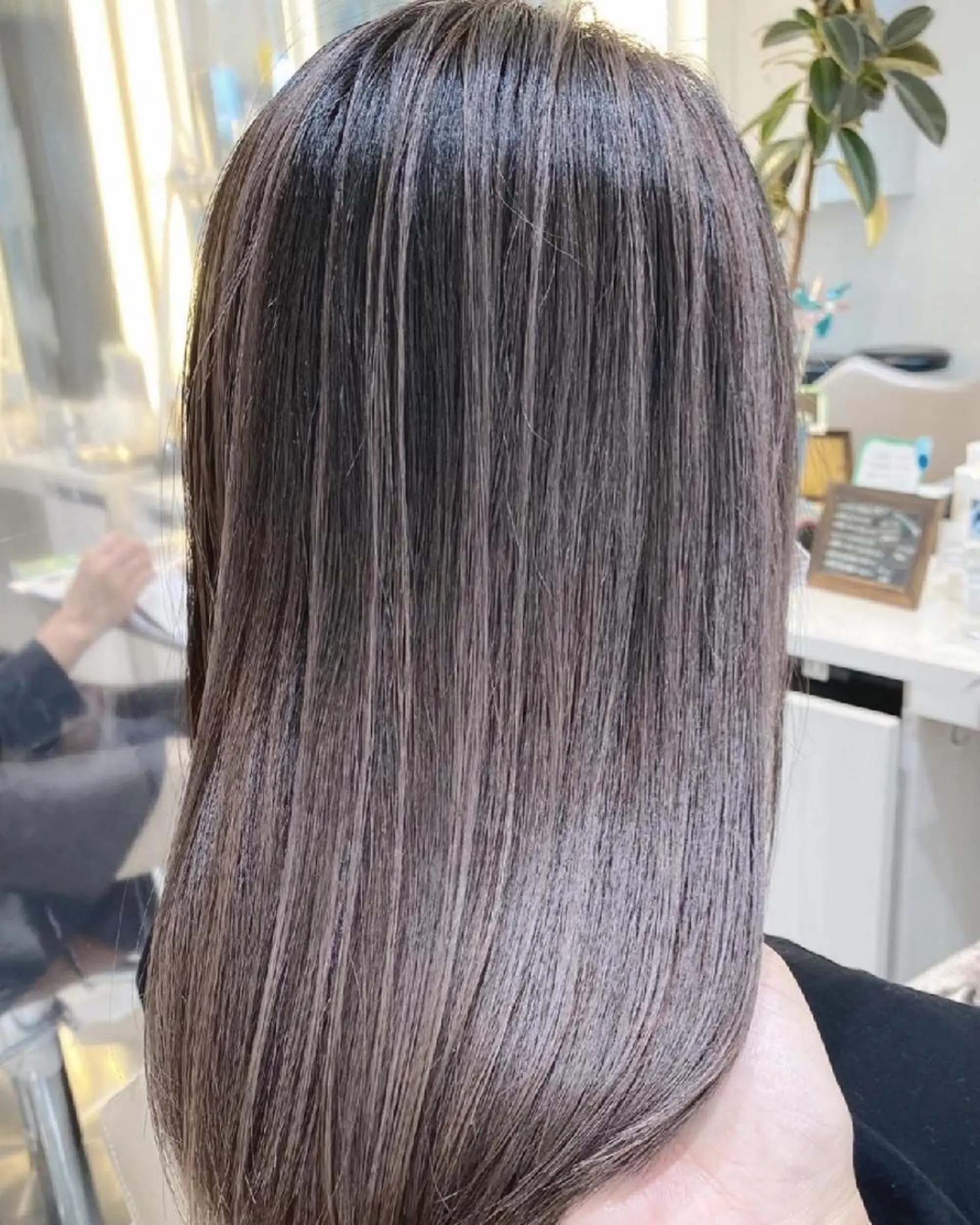 セミロング カラー 髪質改善 カット ヘアカラー トリートメント ＡＳＨ大宮/ブリーチ 髪質改善/カラーのヘアスタイル