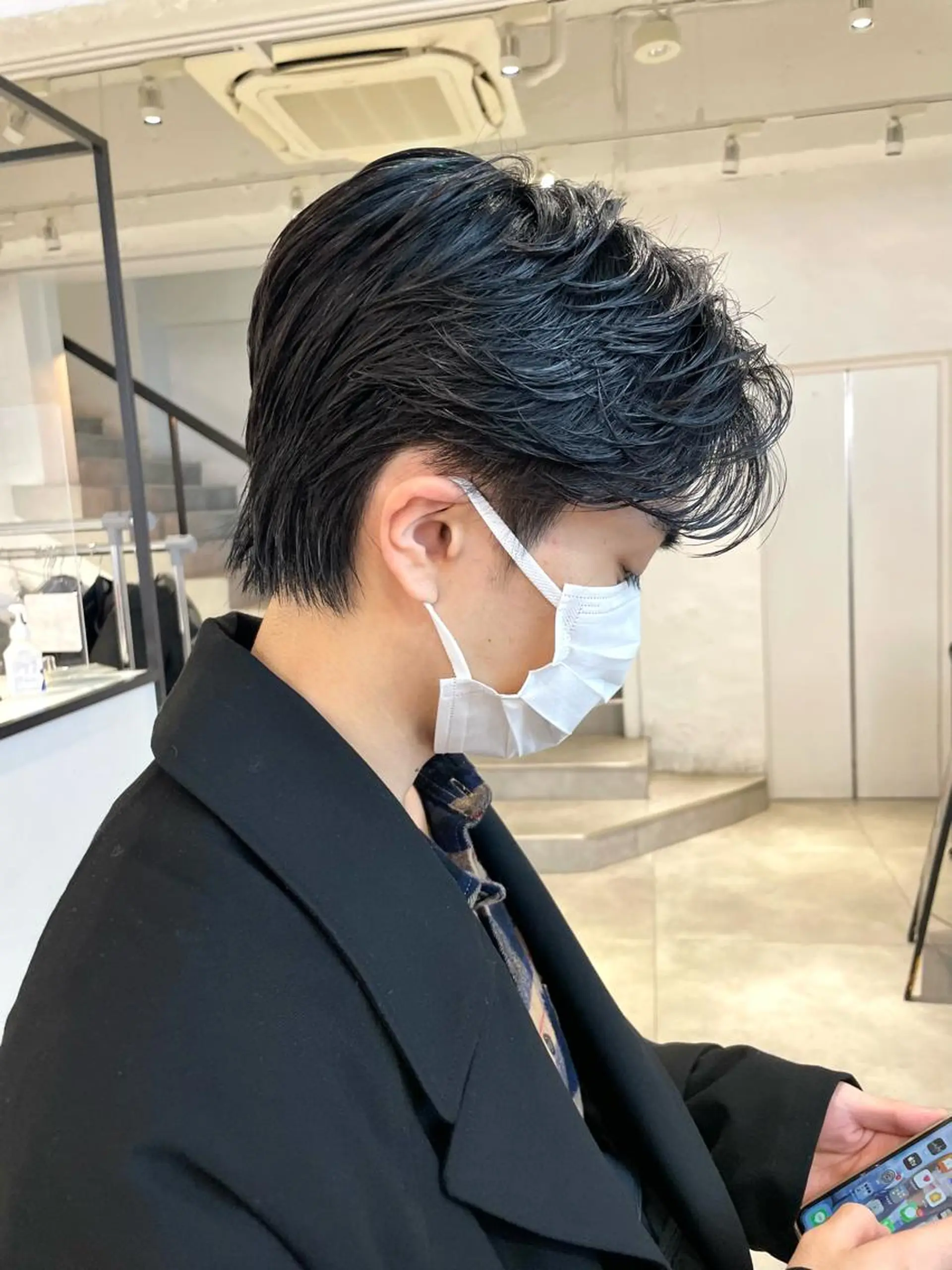 ショート パーマ メンズ カット パーマ 🇰🇷カルマパーマ kaito🇰🇷のヘアスタイル