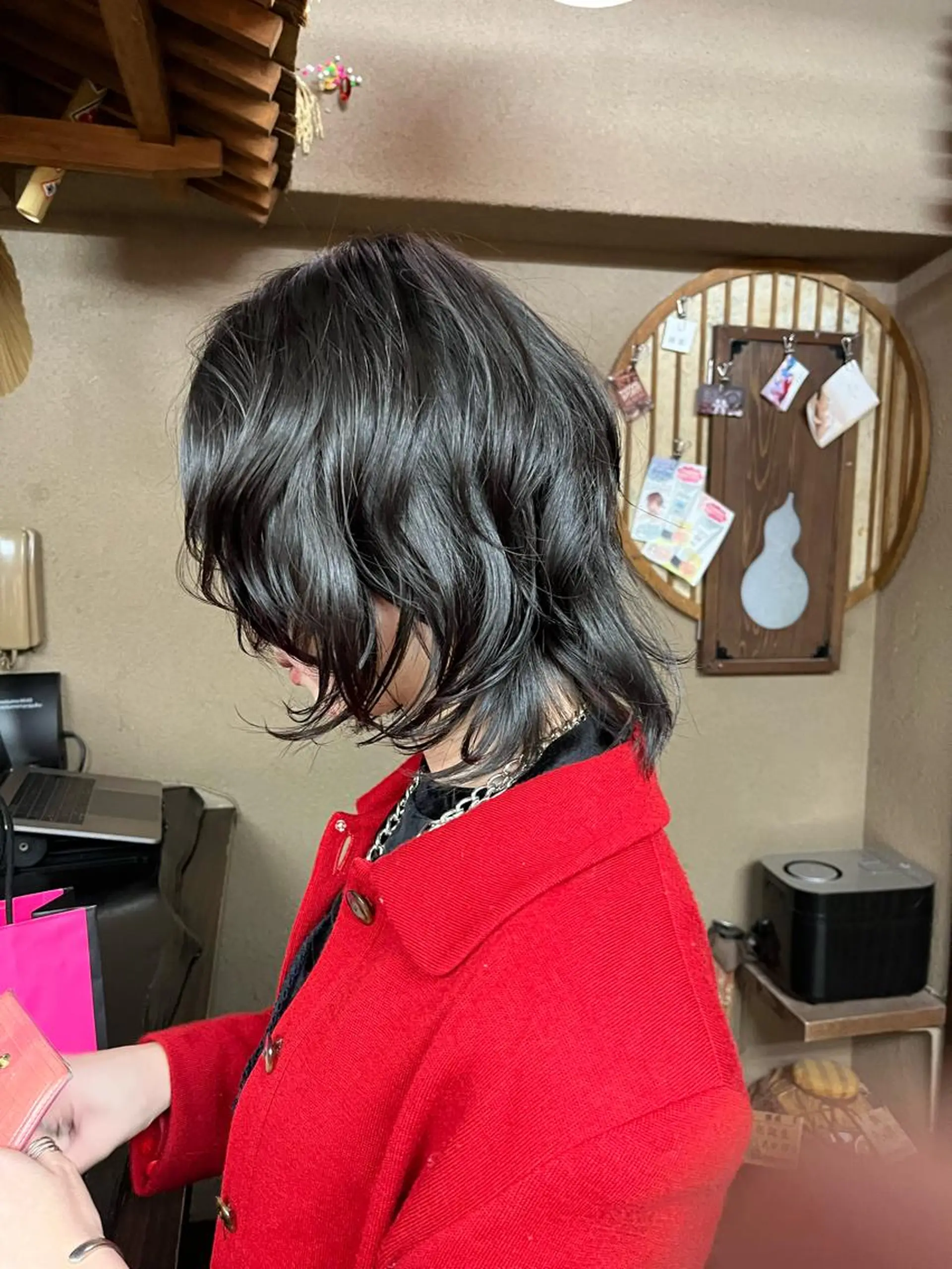 ミディアム ミディアムパーマ ハイライト 韓国風ヘア レイヤーカット 縮毛矯正 Koichi Satoのヘアスタイル