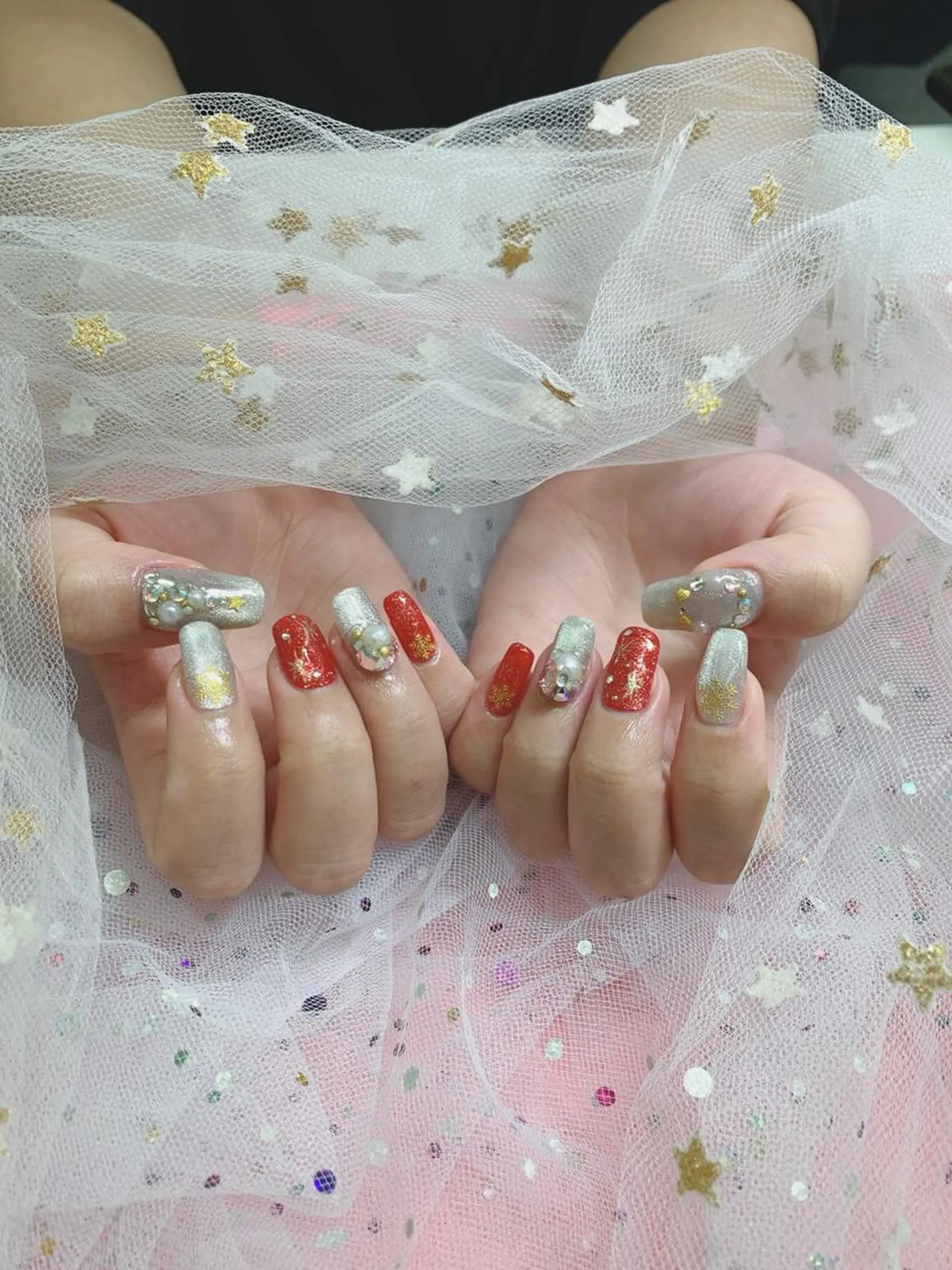 ネイル 冬ネイル クリスマス 💅ネイルサロン ブラン🌈かすみのネイルデザイン