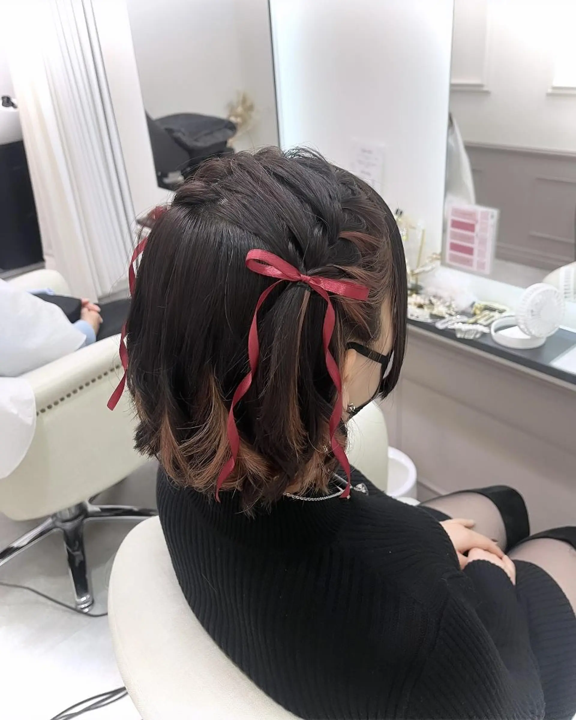 ショート ヘアアレンジ ヘアセット lien ヘアサロンリアンのヘアスタイル