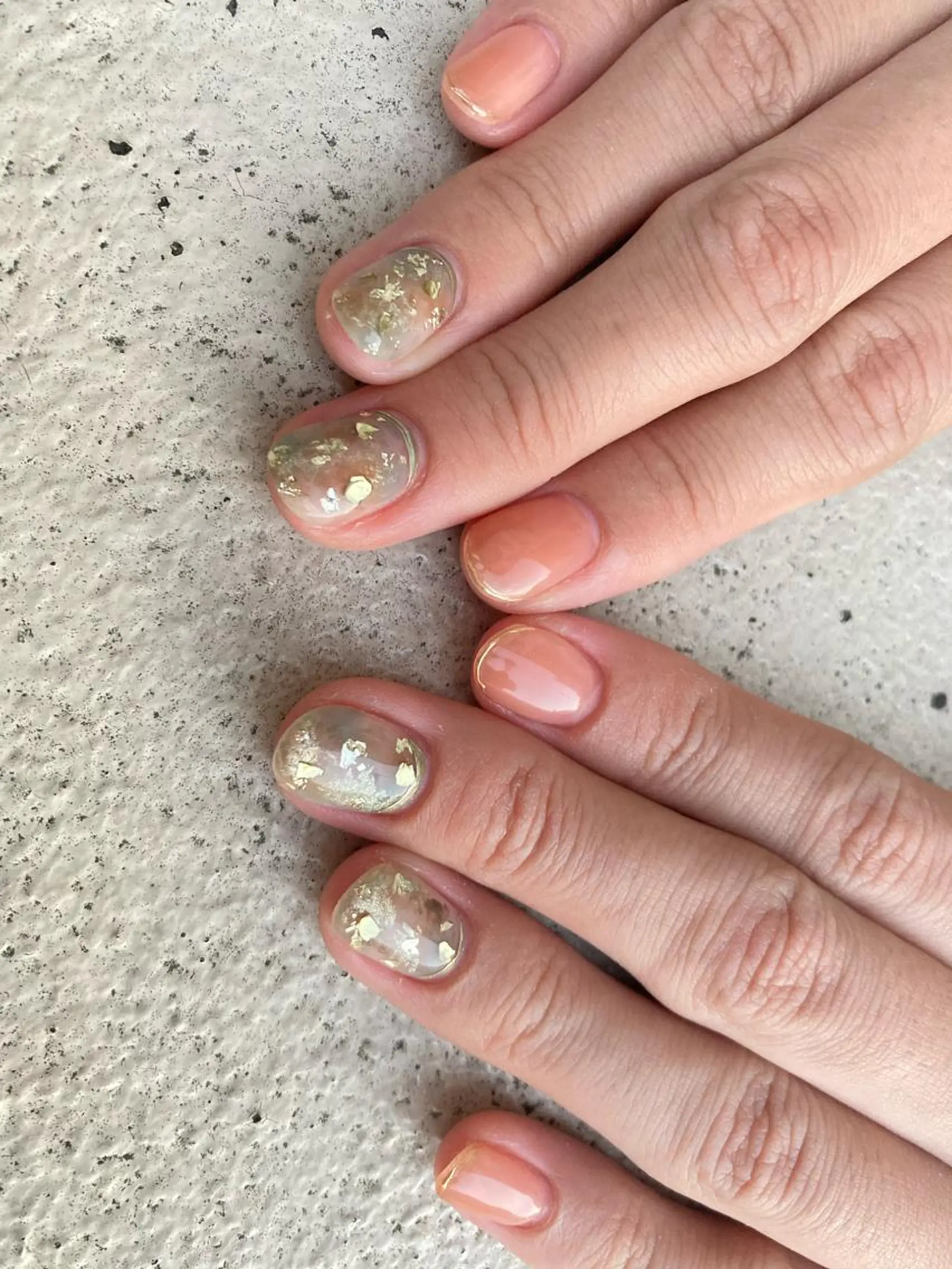 ショート ネイル ハンドネイル フットネイル ✴︎ Delightのネイルデザイン