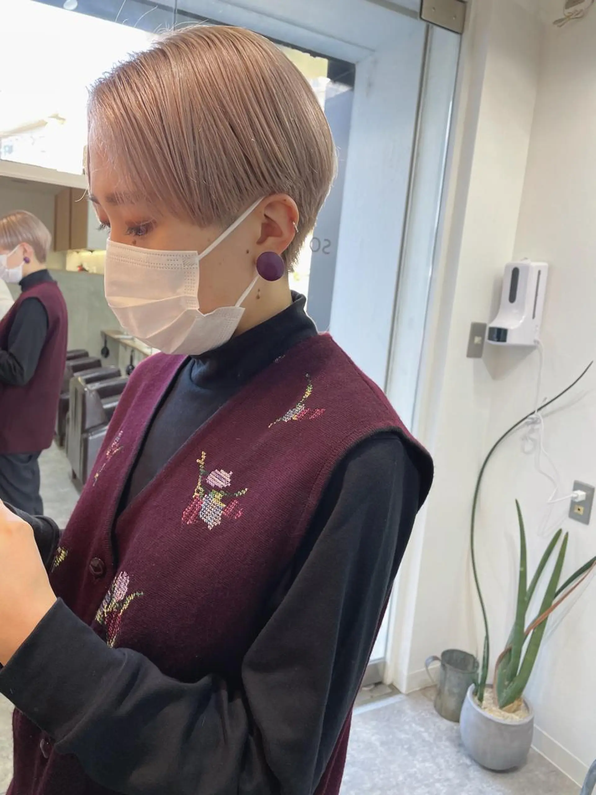 ショート カラー ハンサムショート ショートヘア パーマ/透明感カラー /ボブ/吉田一生のヘアスタイル