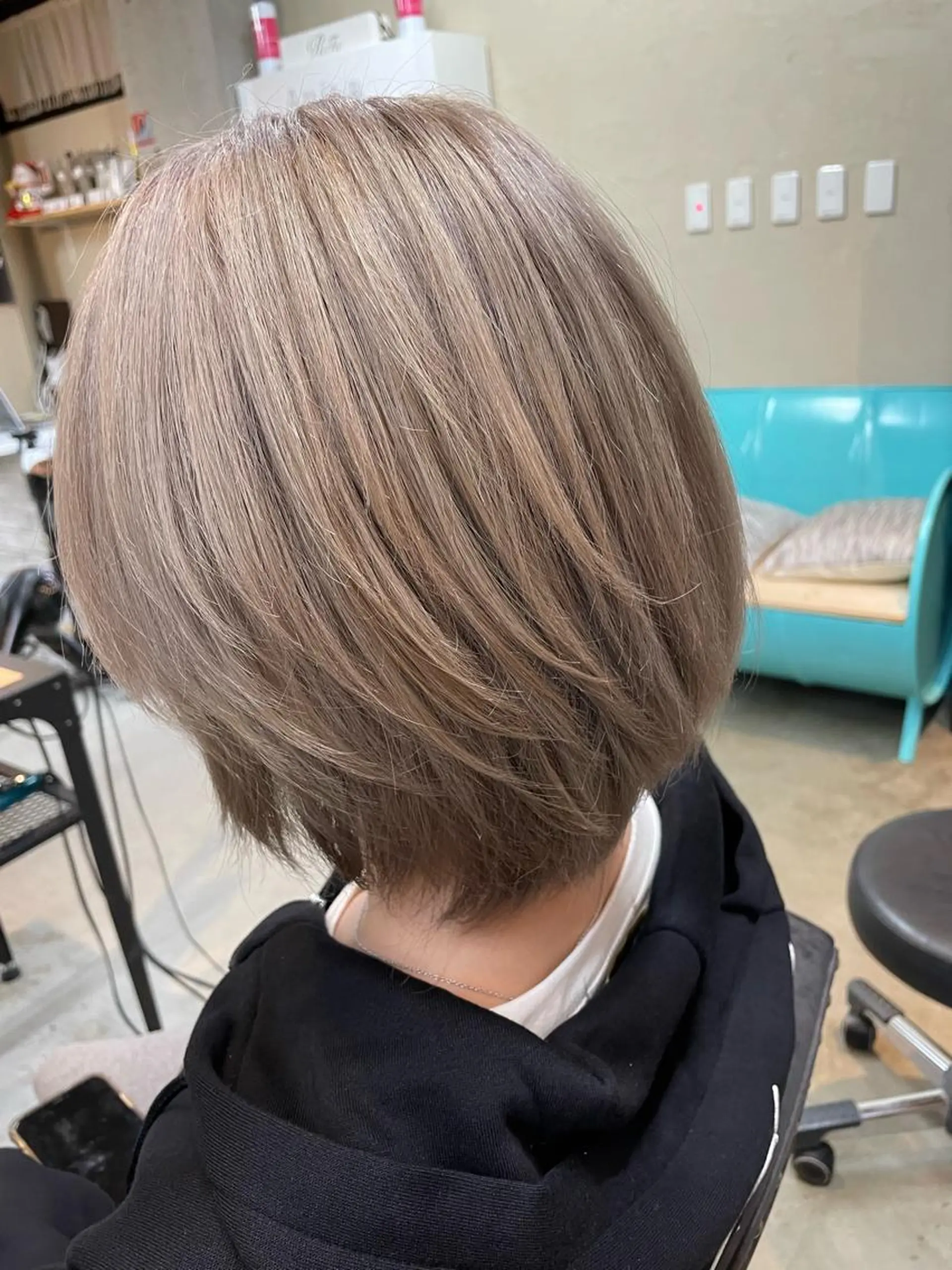 ショート カラー ベージュカラー ホワイトベージュ メンズ韓国ヘア👹 KAJIのヘアスタイル