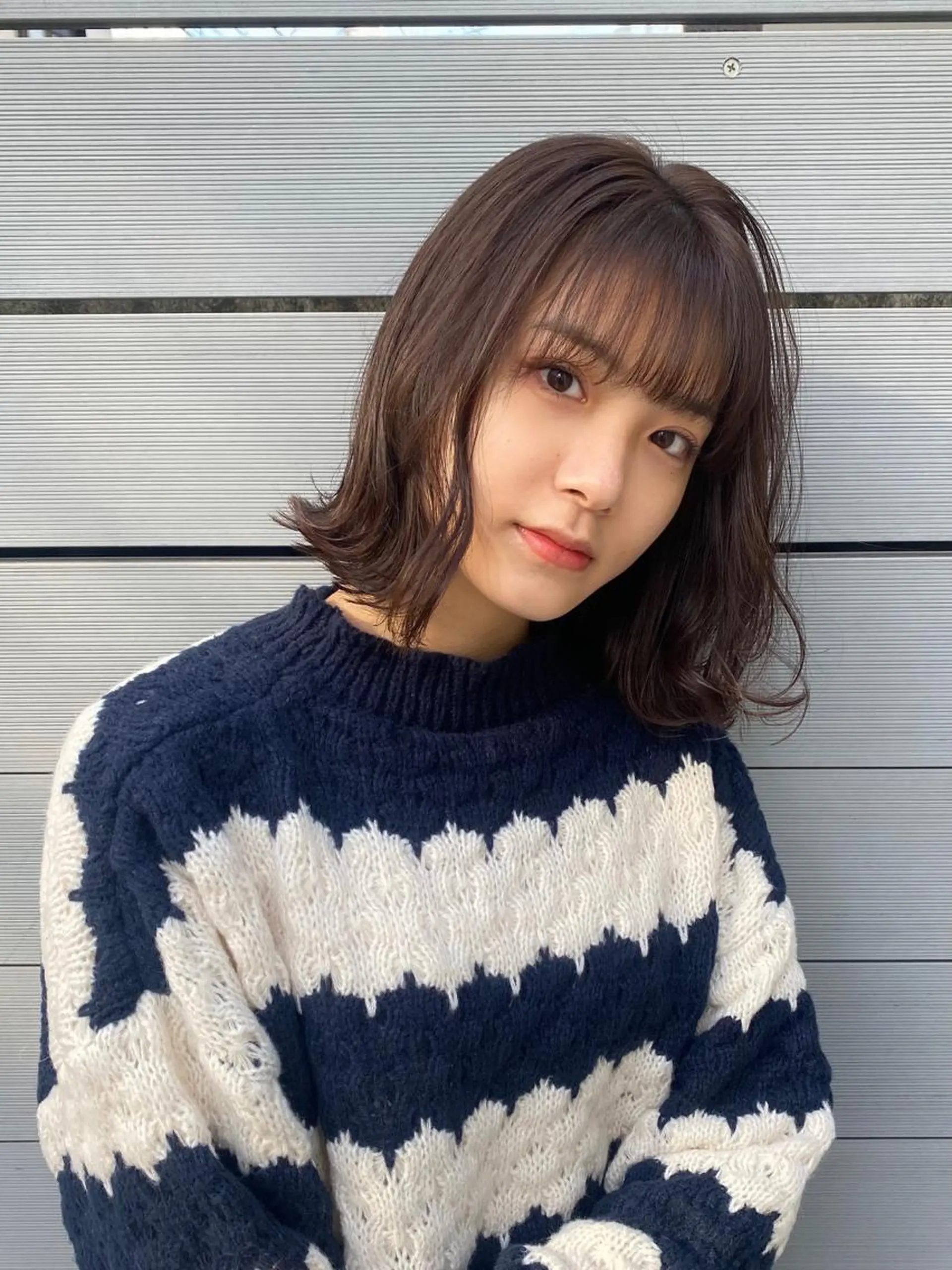 ミディアム カラー 優菜🎀メンズパーマ /ハイトーンカラーのヘアスタイル