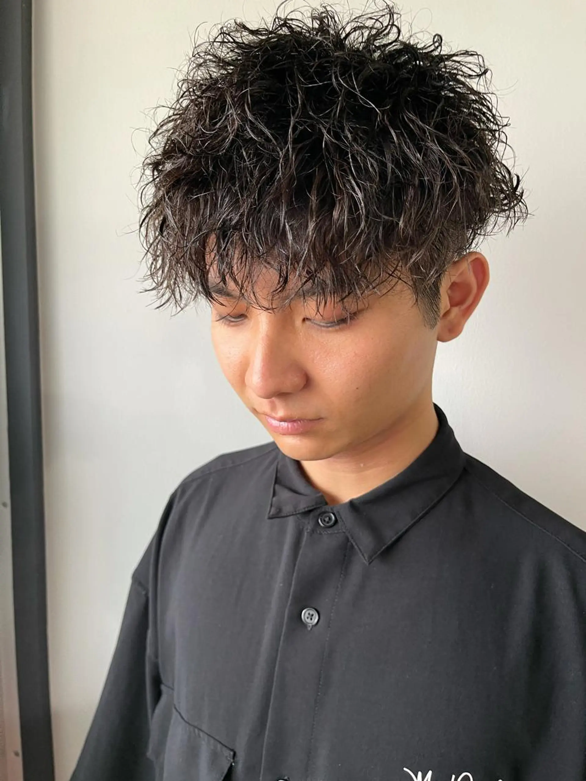 パーマ メンズ カット パーマ 森本裕/オーナー/ スパイラルパーマのヘアスタイル