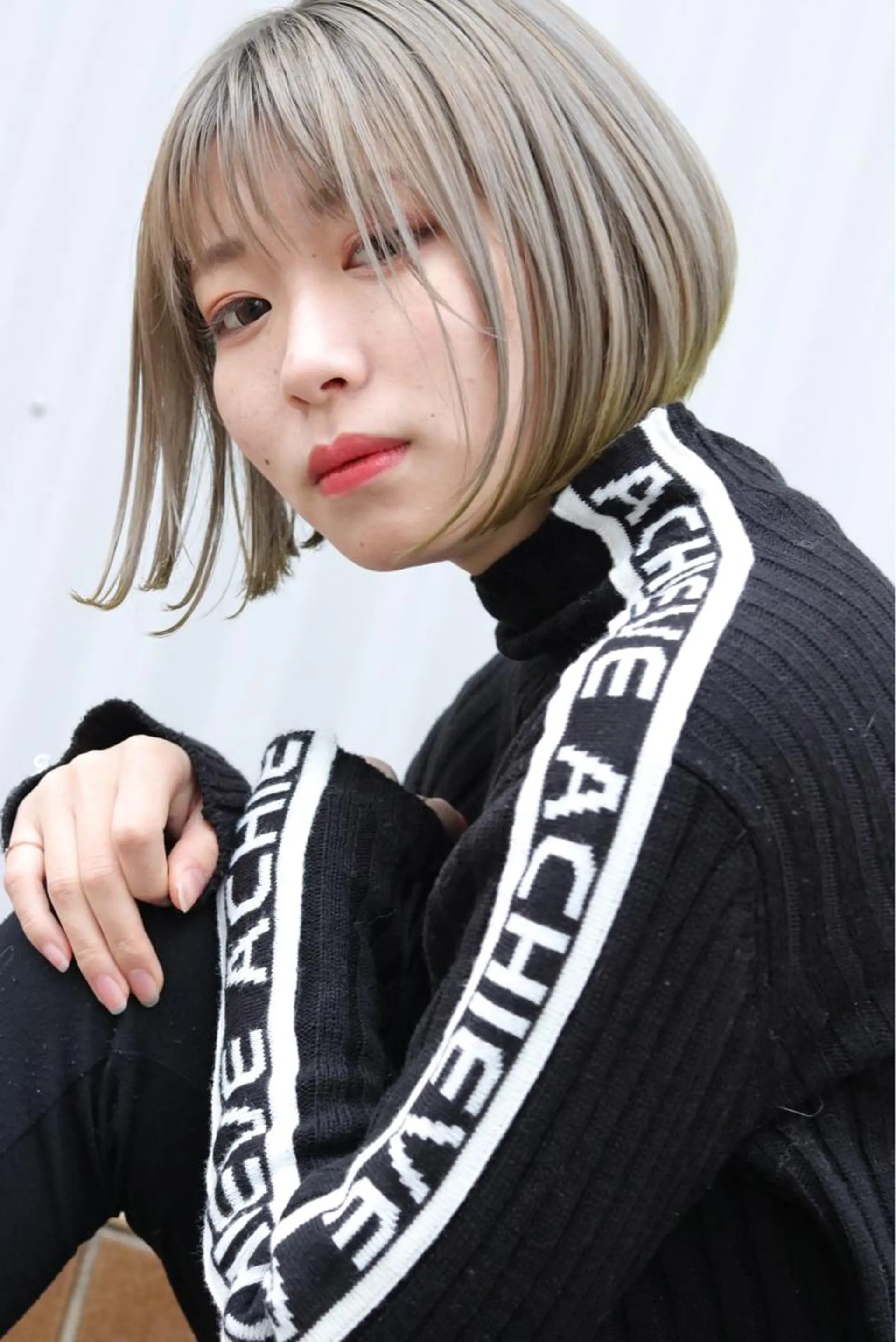 ショート イエローカラー 杉若 利彦のヘアスタイル