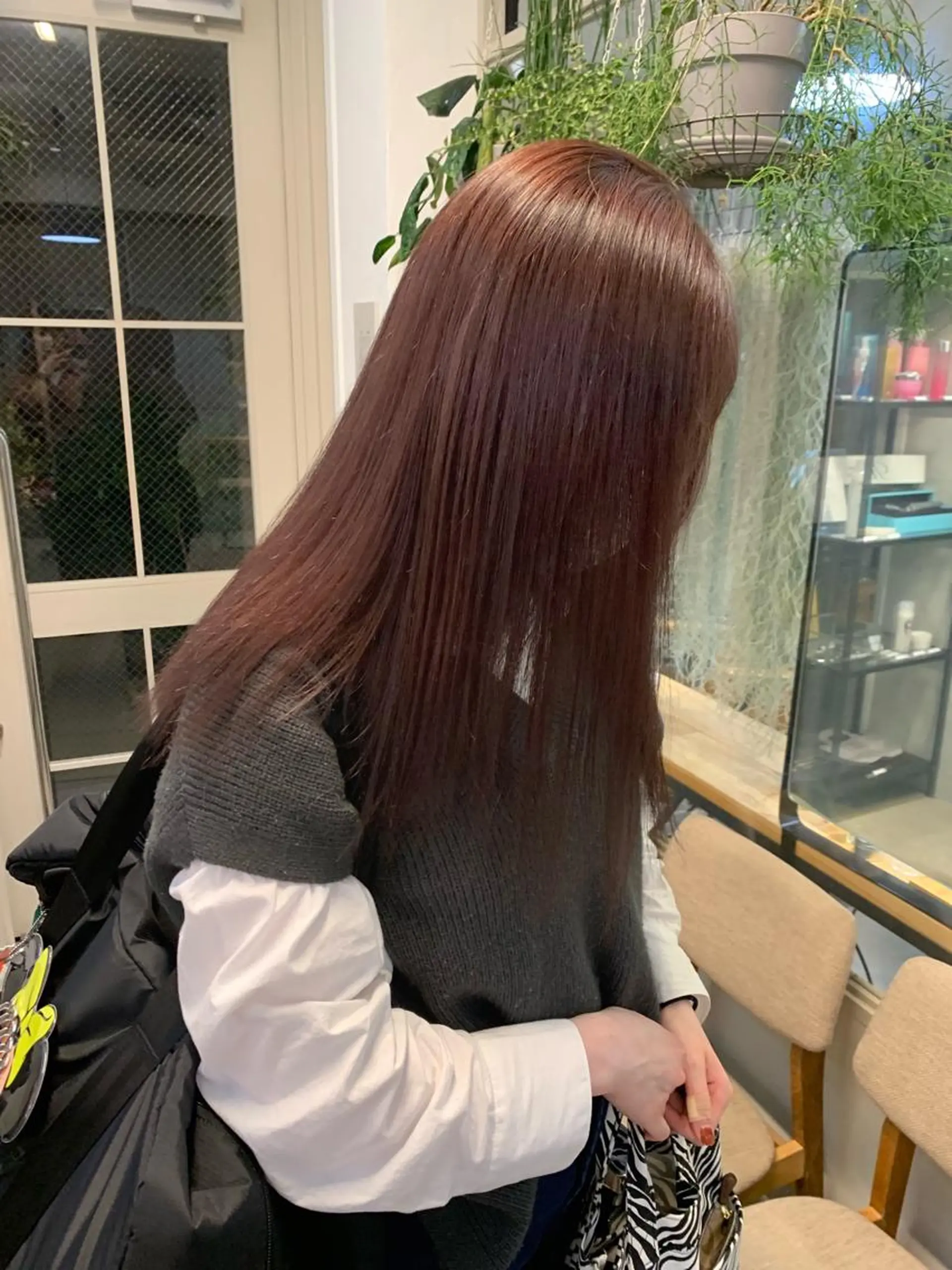 ロング カラー ヘアカラー トリートメント REINA☁️透明感 カラー/ぷつっと♡のヘアスタイル