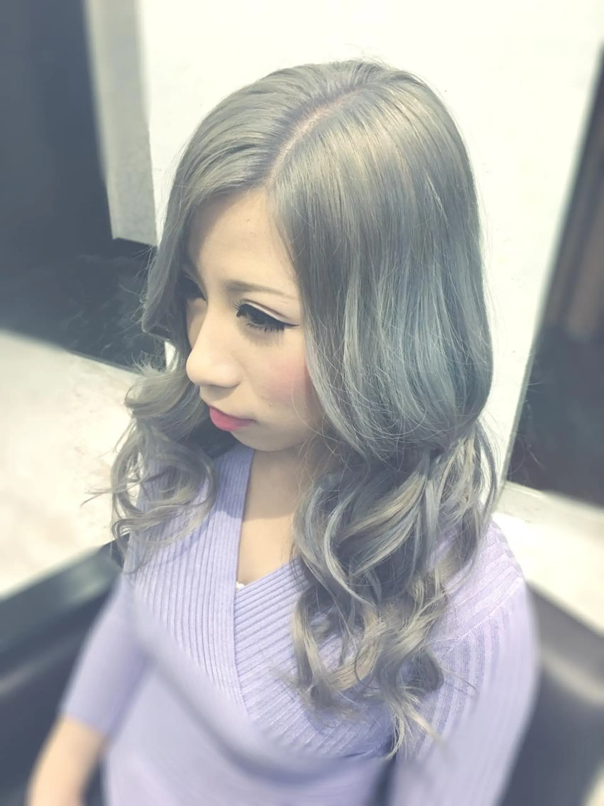 セミロング カラー シルバー BREK 袋井店のヘアスタイル