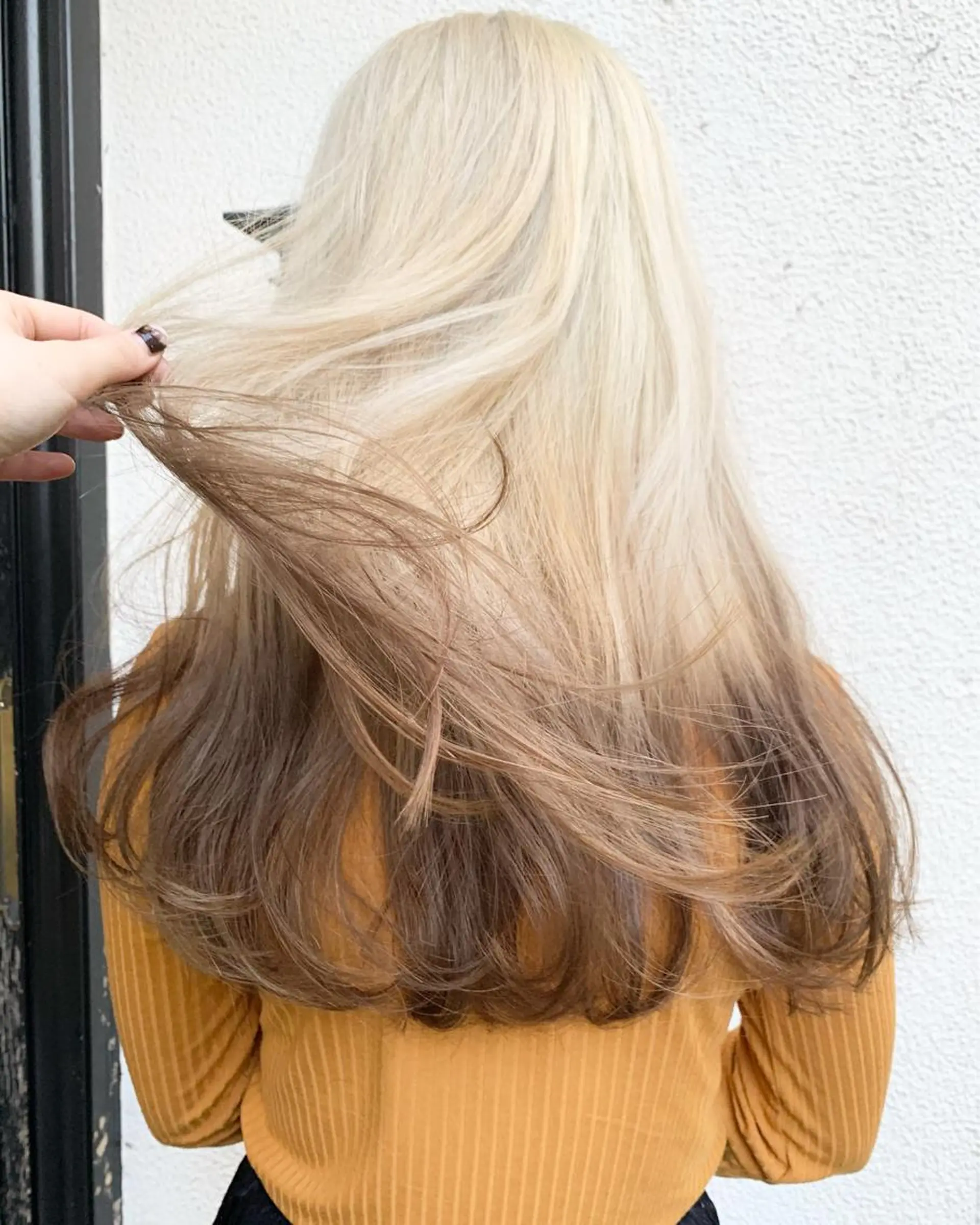 ロング アッシュ 外国人風カラー ハイライト レイヤーカット ウルフカット 🫧ハイトーン✨格安 より質💐マンツーマのヘアスタイル