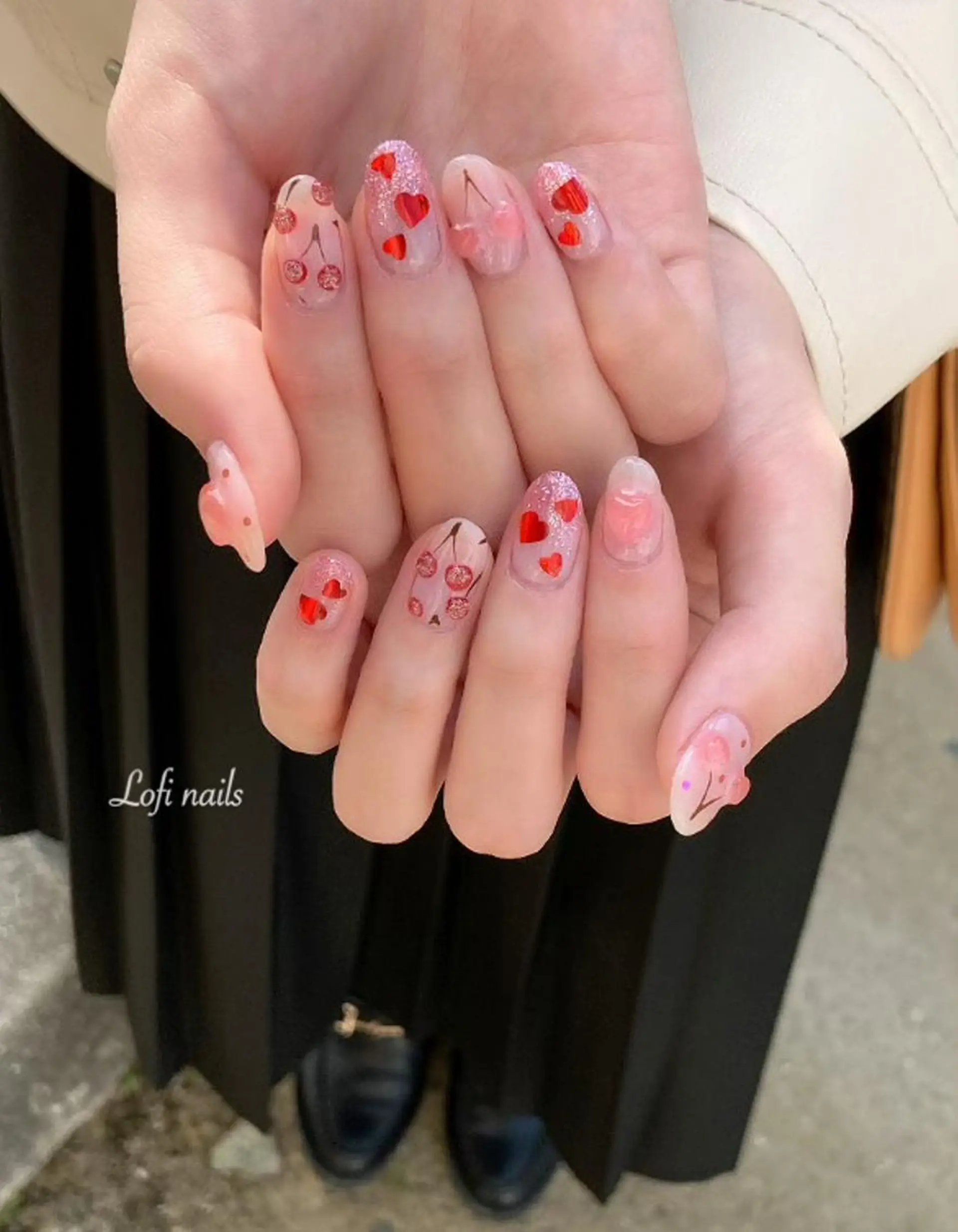 ミディアム ネイル Lofi nails ゆきこのネイルデザイン