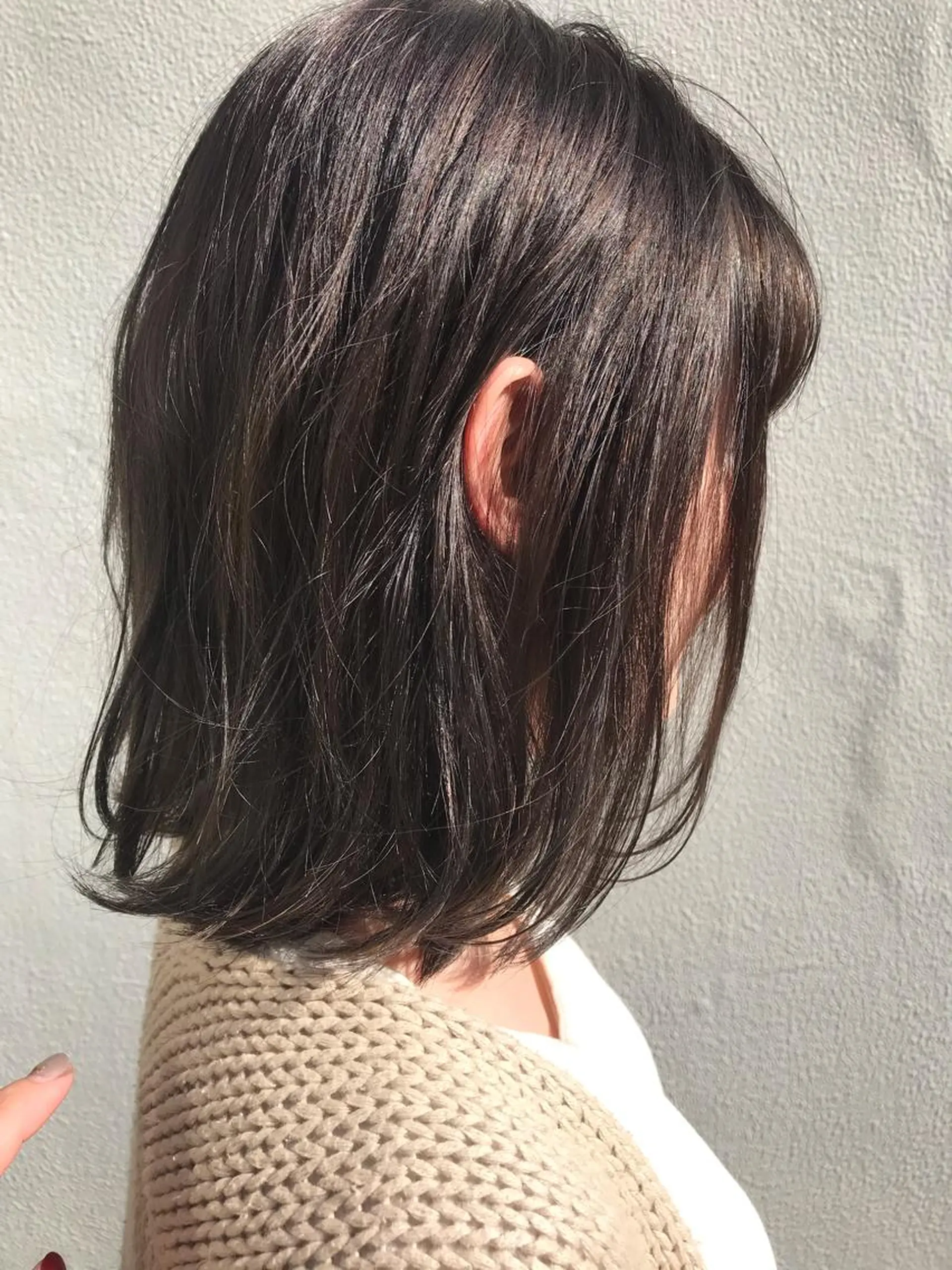 ミディアム さの あやねのヘアスタイル