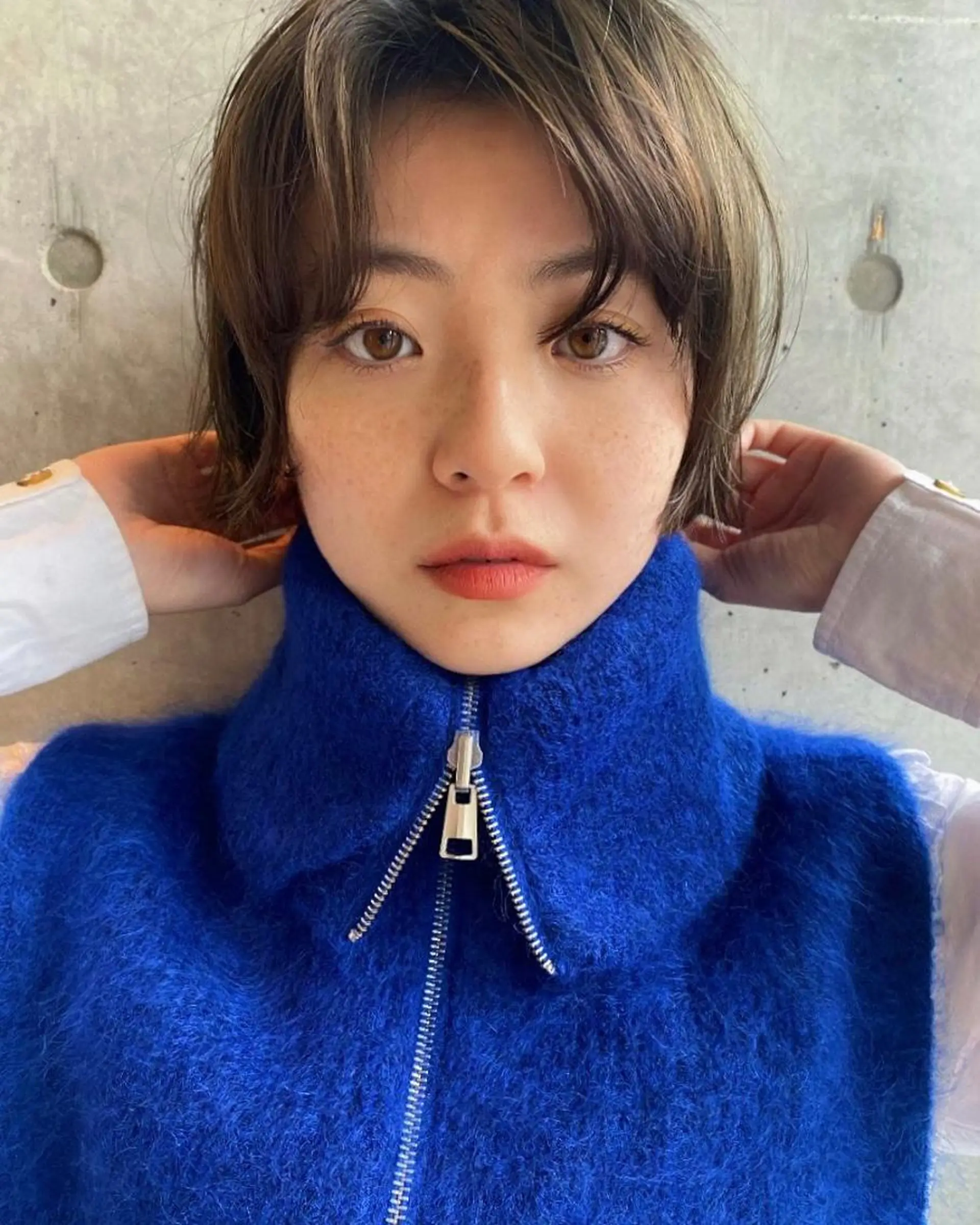 ショート カラー カット ヘアカラー トリートメント ボブ／レイヤー／艶 🦕risa  森下のヘアスタイル