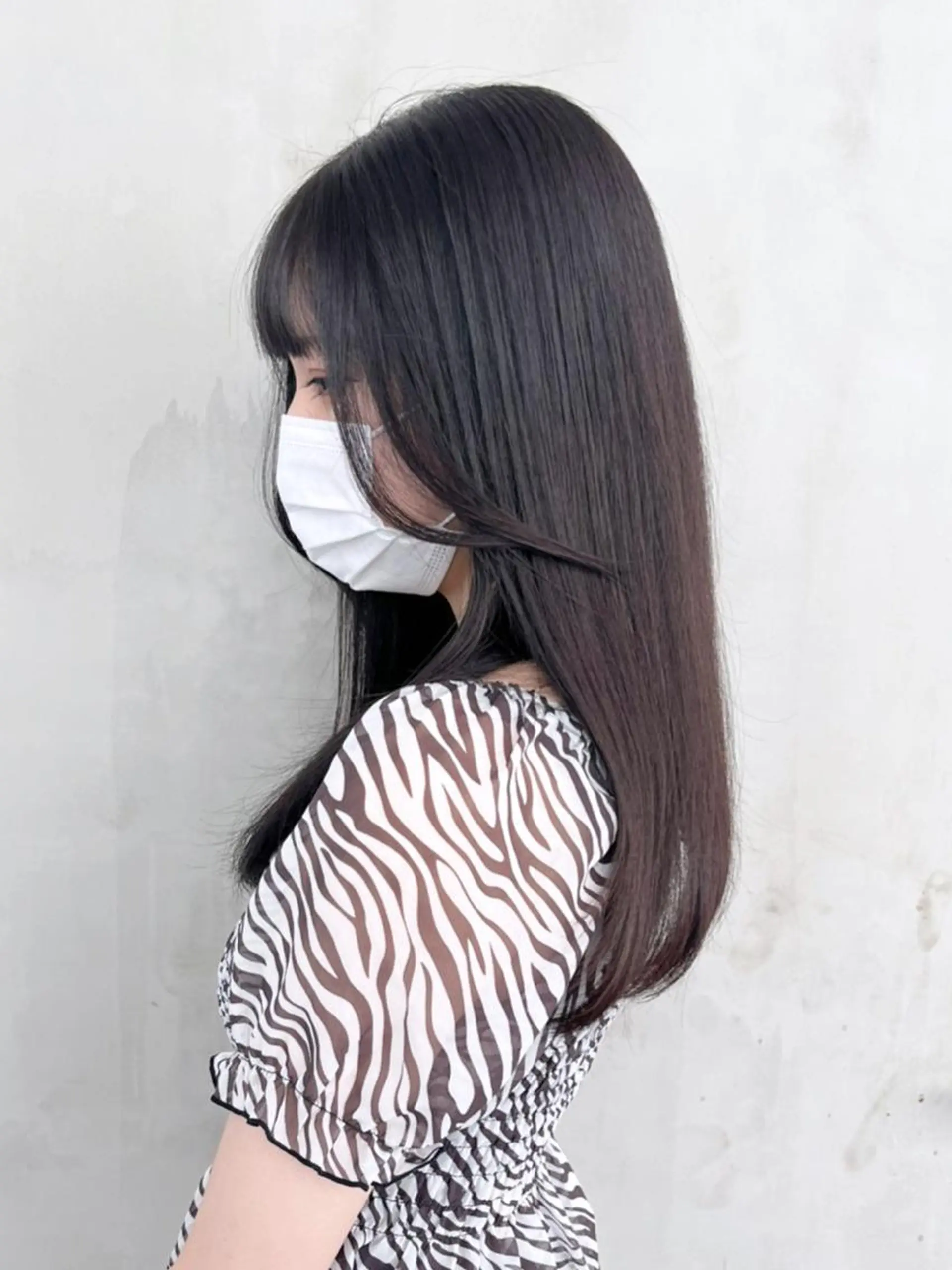 セミロング ヘアアレンジ パーマ カラー グレージュ ITbyALBUM 藤沢店のヘアスタイル