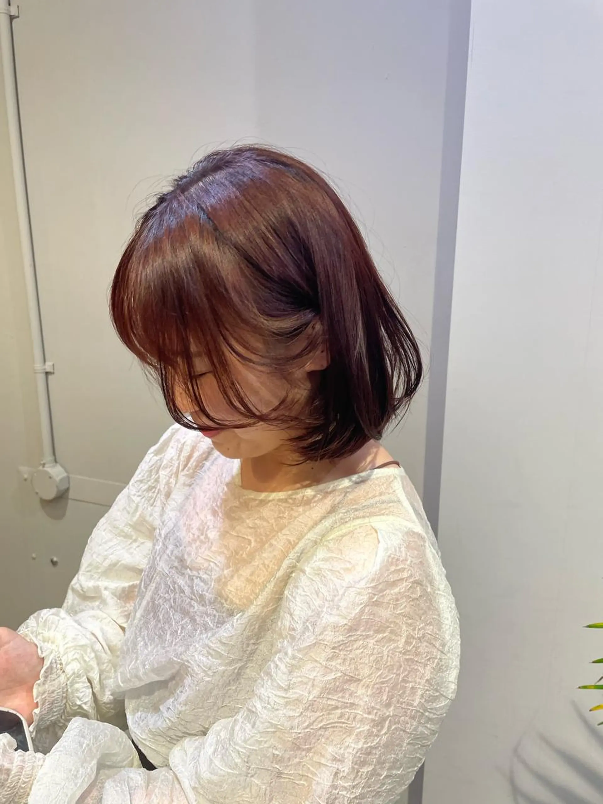 カラー ブラウンカラー ピンクカラー ヘアカラー レイヤーカット🍏 パーマ/ののかのヘアスタイル