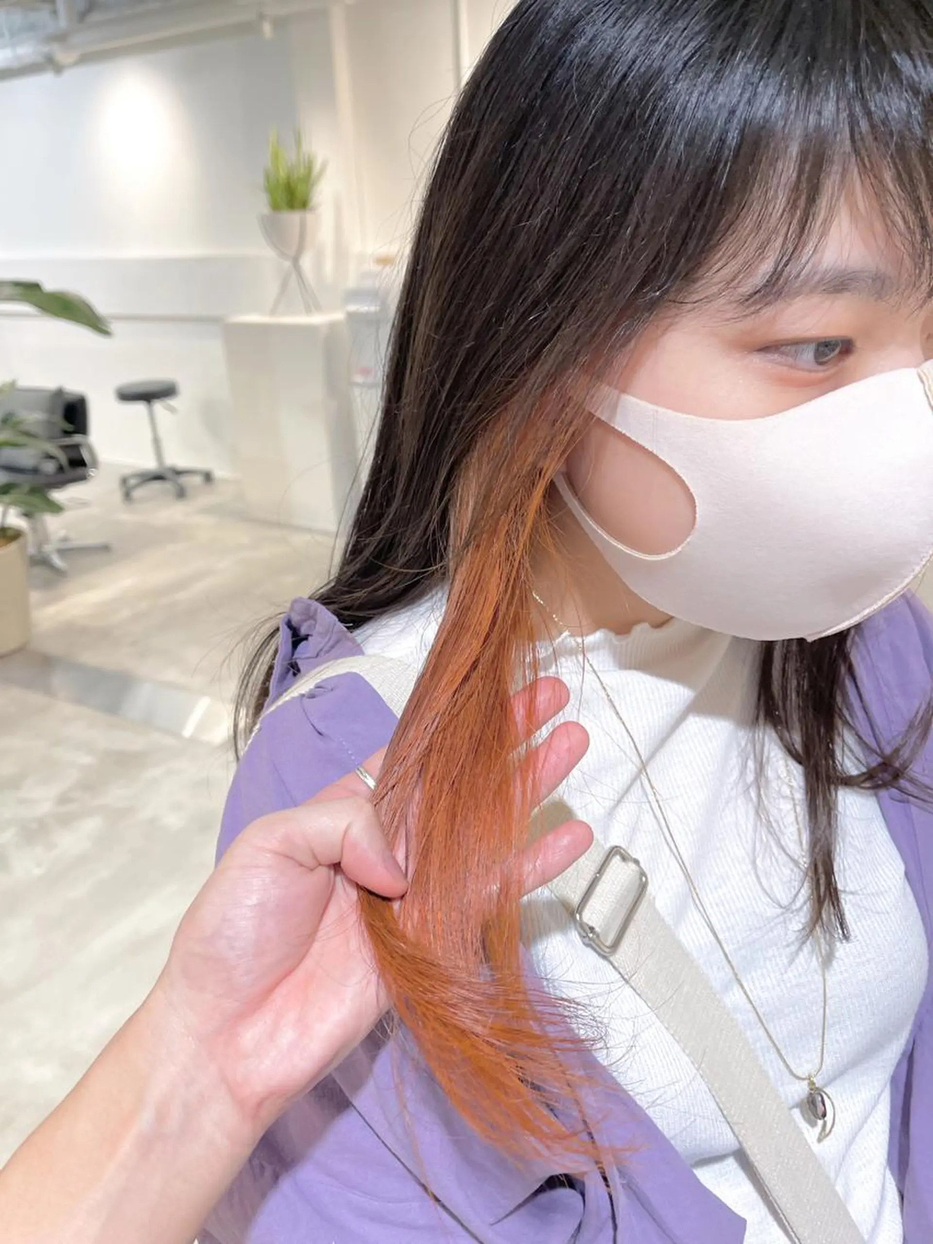 セミロング カラー 川本 裕🌿のヘアスタイル