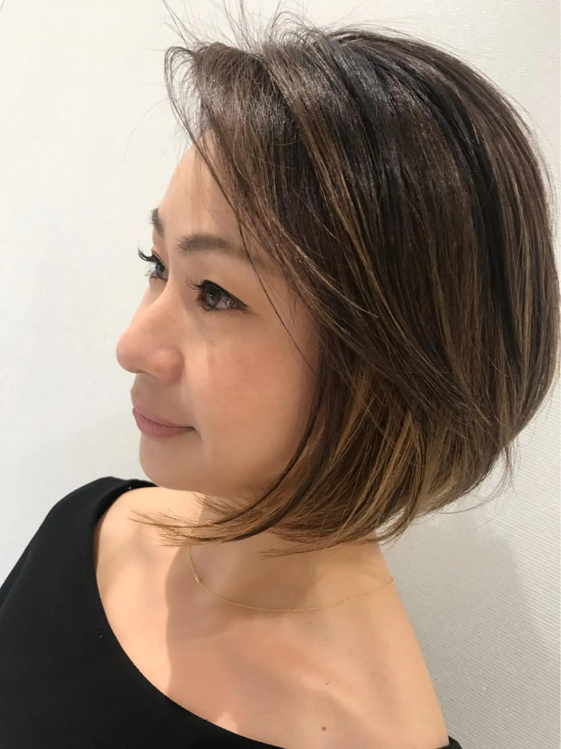 ショート カラー ハイライトカラー ハイライト カット ヘアカラー 江崎 わか子のヘアスタイル