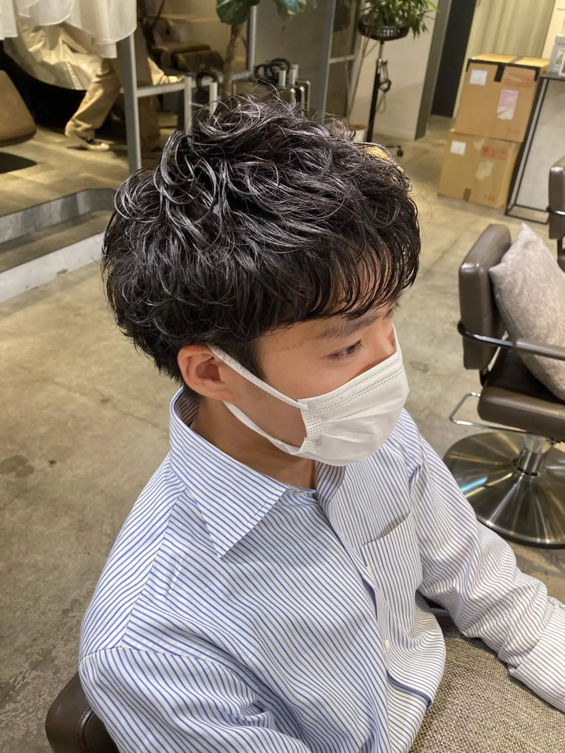 パーマ メンズ 宮城 星のヘアスタイル