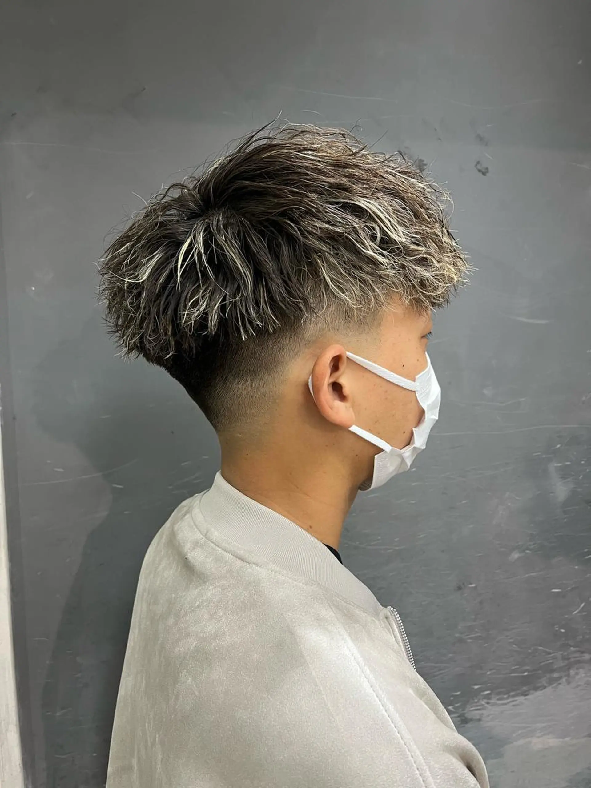 ショート カラー パーマ メンズ アイブロウ メンズパーマ メンズアイブロウ 京都駅メンズカット/ パーマ/Keigoのヘアスタイル