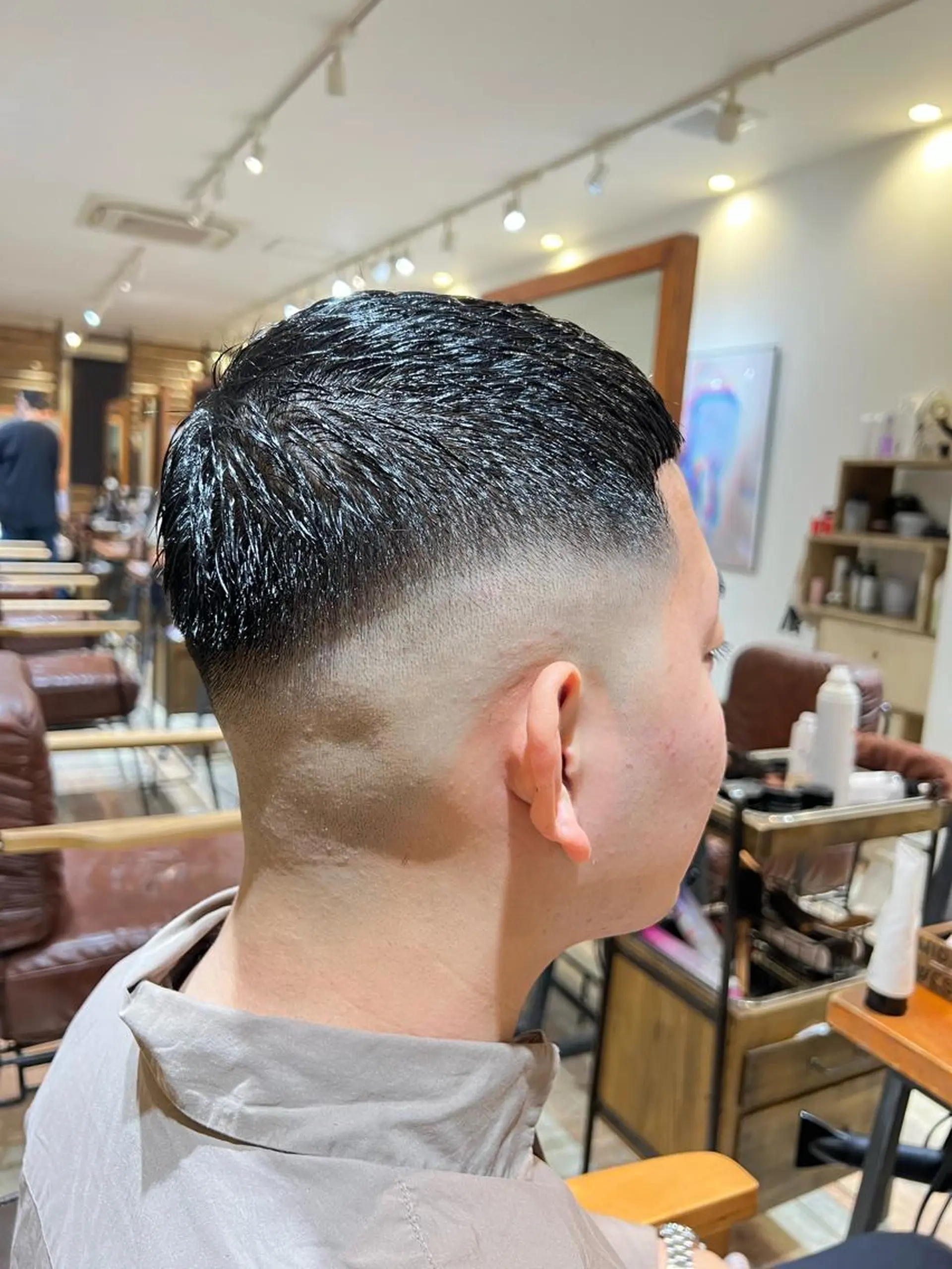 ショート メンズ カット トリートメント 韓国風・ブリーチなし ・あり後藤 一斗店長のヘアスタイル
