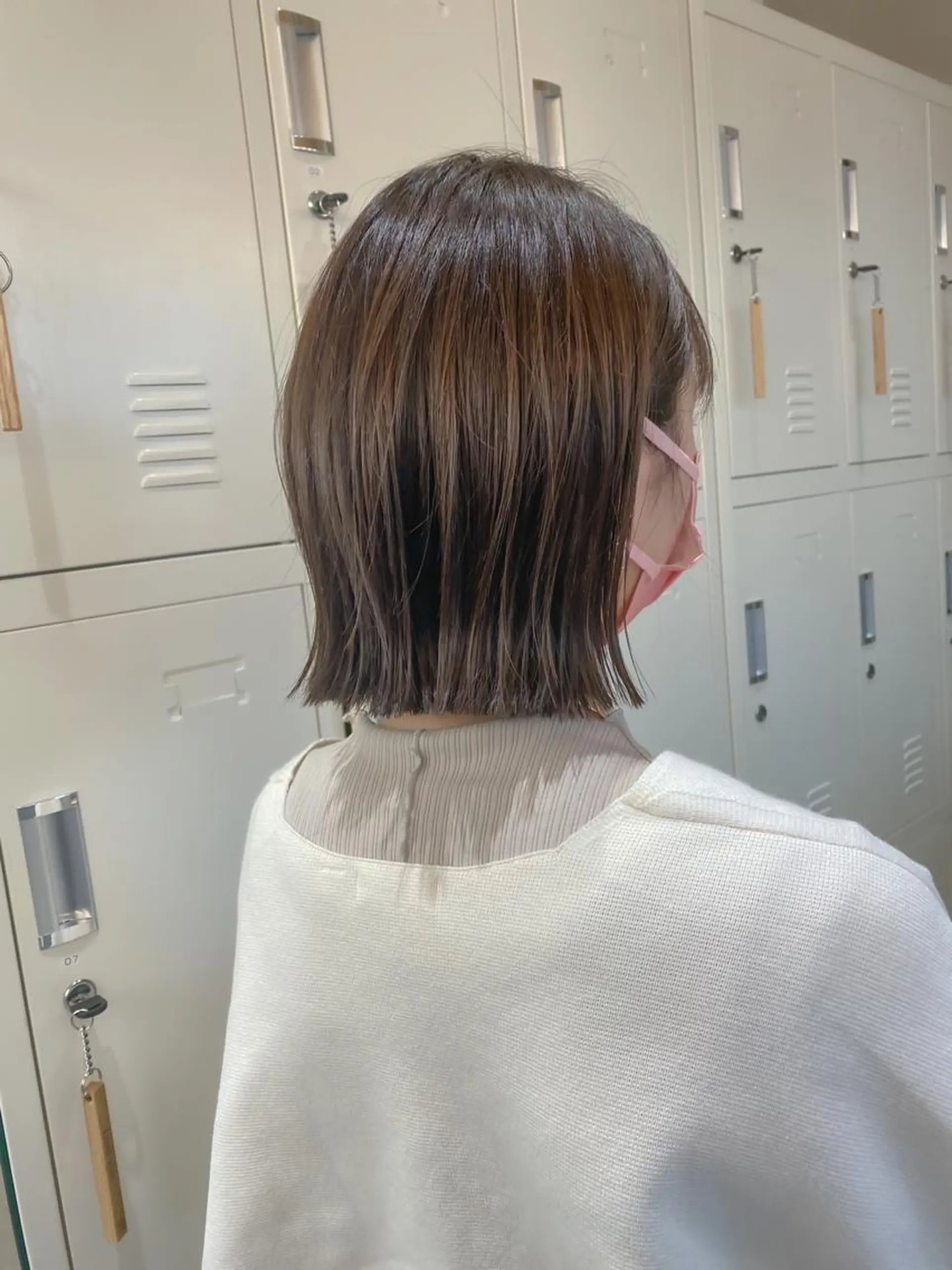 ショート カット ヘアカラー トリートメント ボブ/縮毛矯正 髪質改善/もえるのヘアスタイル