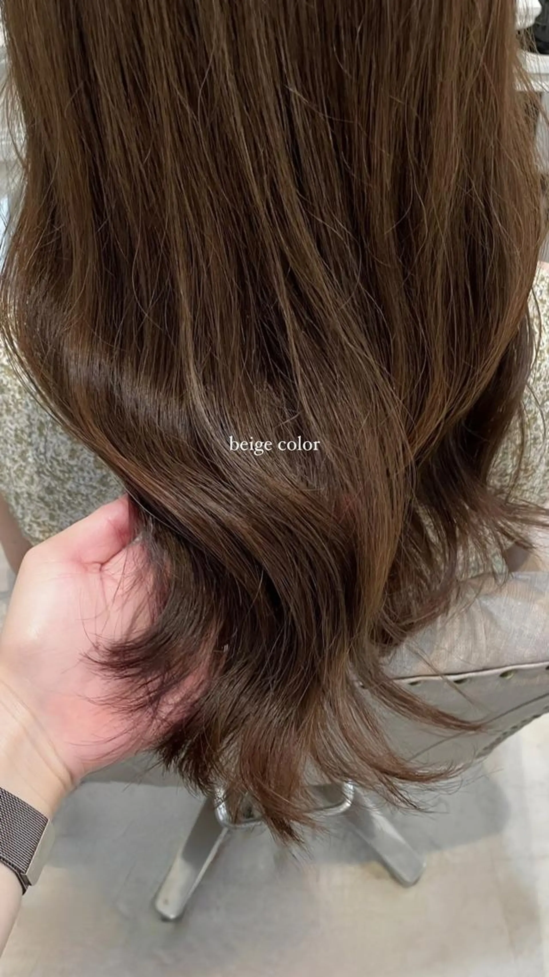 セミロング カラー ベージュカラー ブリーチ ブリーチなしカラー mareka/顔周り /透明感カラー🤍のヘアスタイル