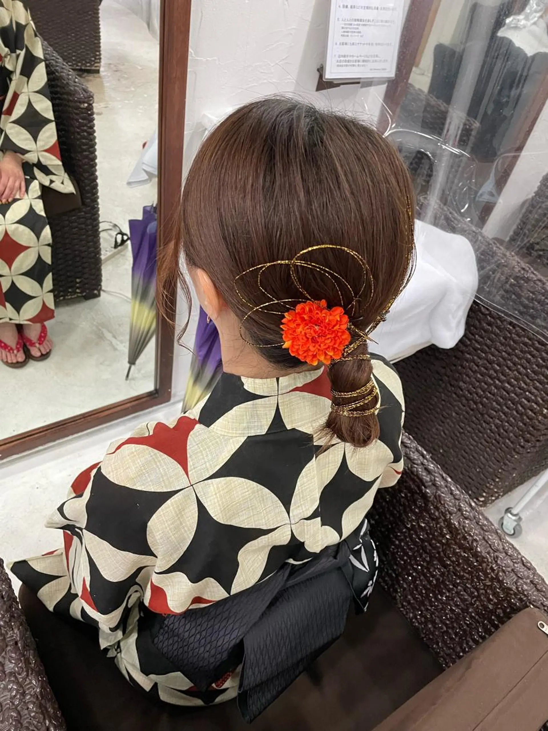 ミディアム ヘアアレンジ 浴衣 HempBeauty 浅野アサミのヘアスタイル