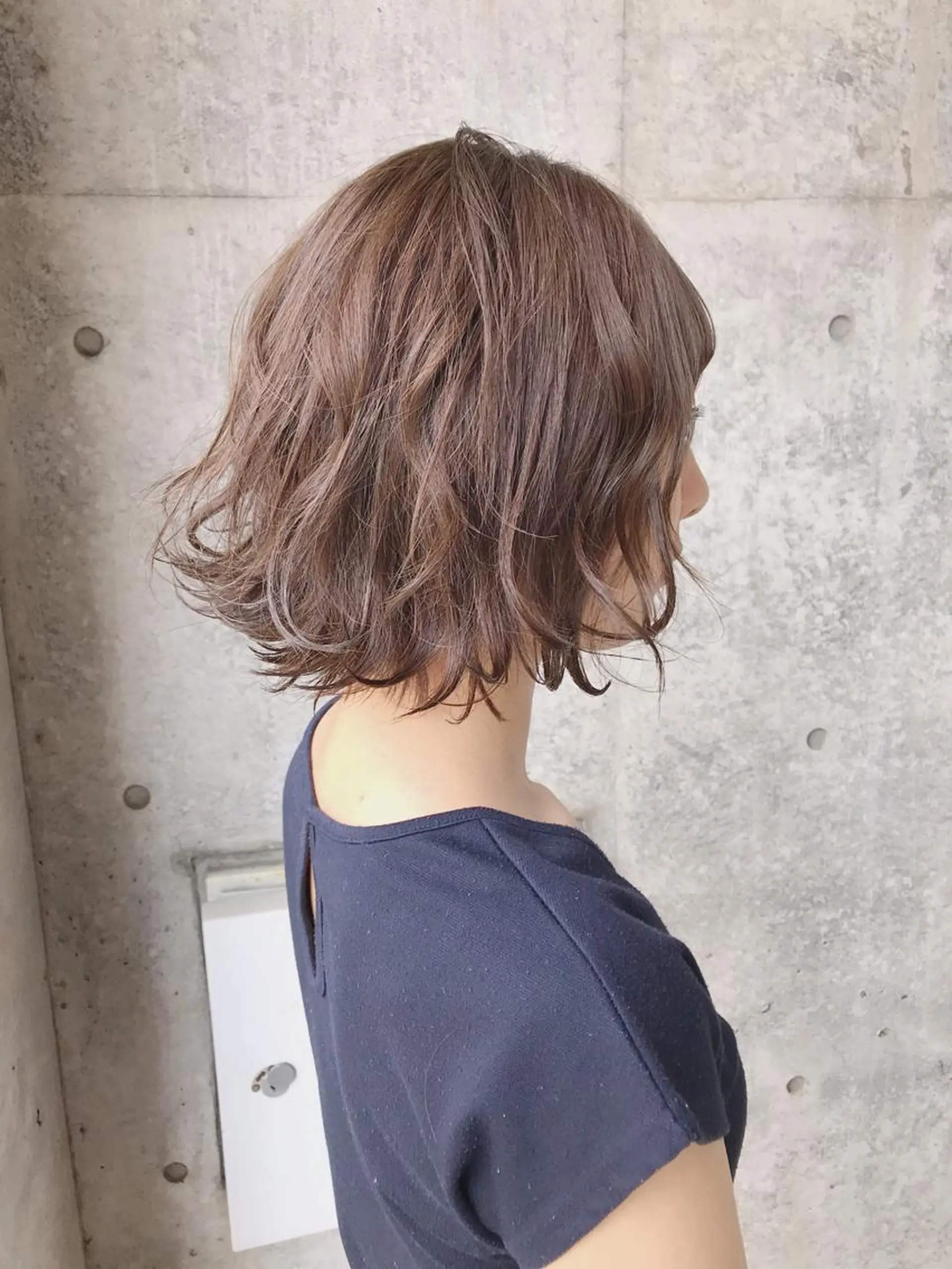 ショート カラー パーマ 及川 光のヘアスタイル