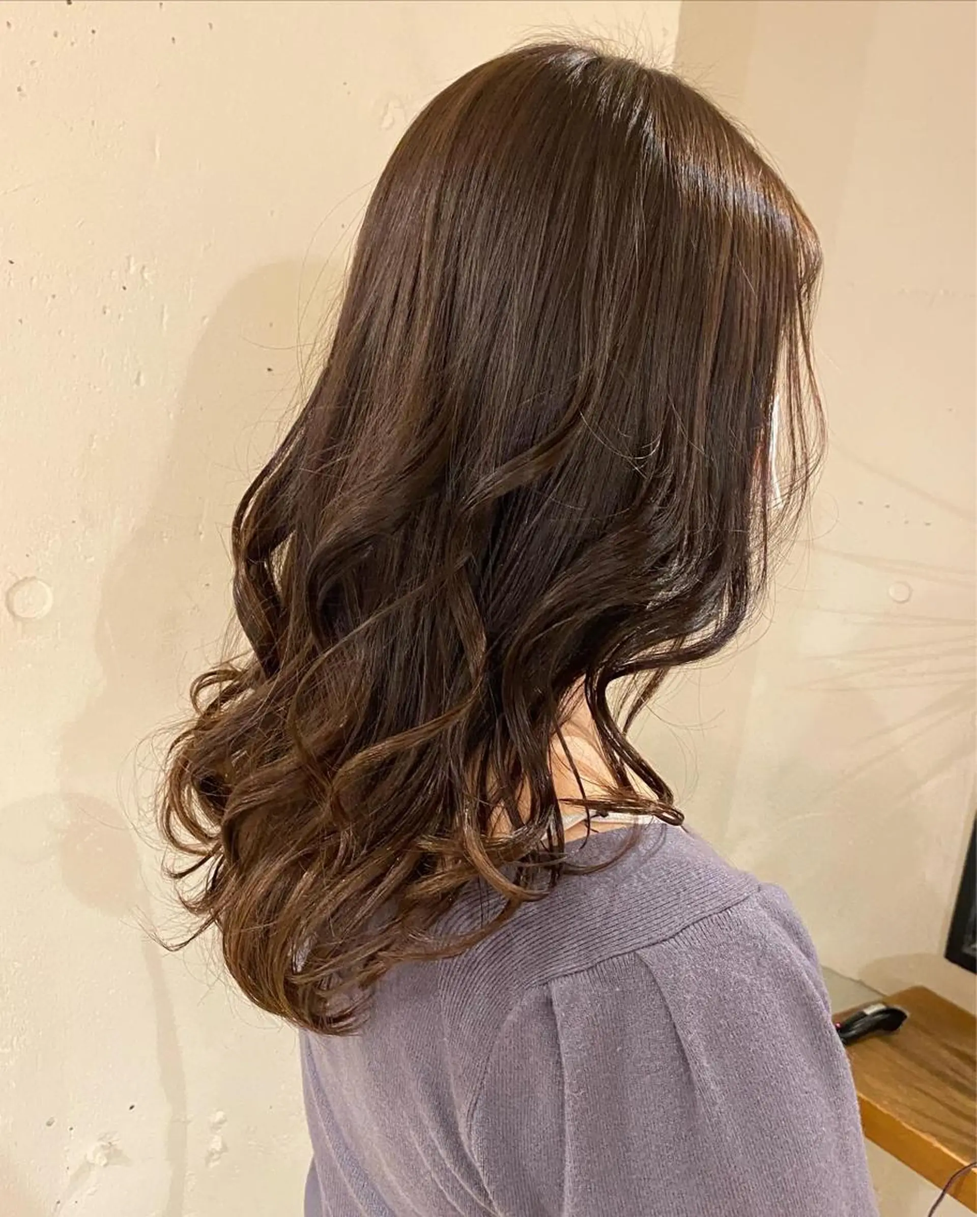 セミロング カラー ヘアアレンジ 安澤 彩奈のヘアスタイル