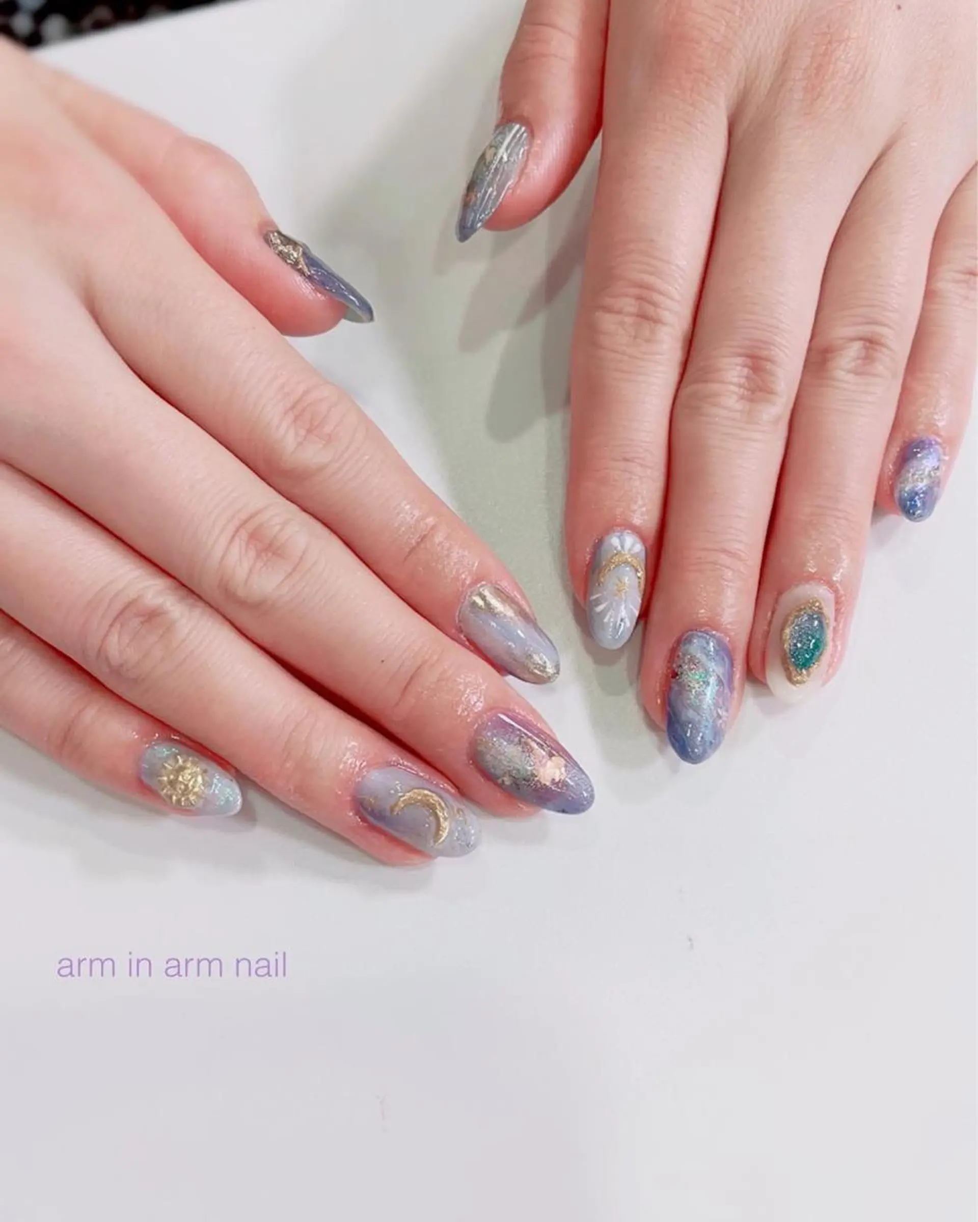 ネイル arm in arm ︎✿Yamamotoのマツエク・マツパデザイン