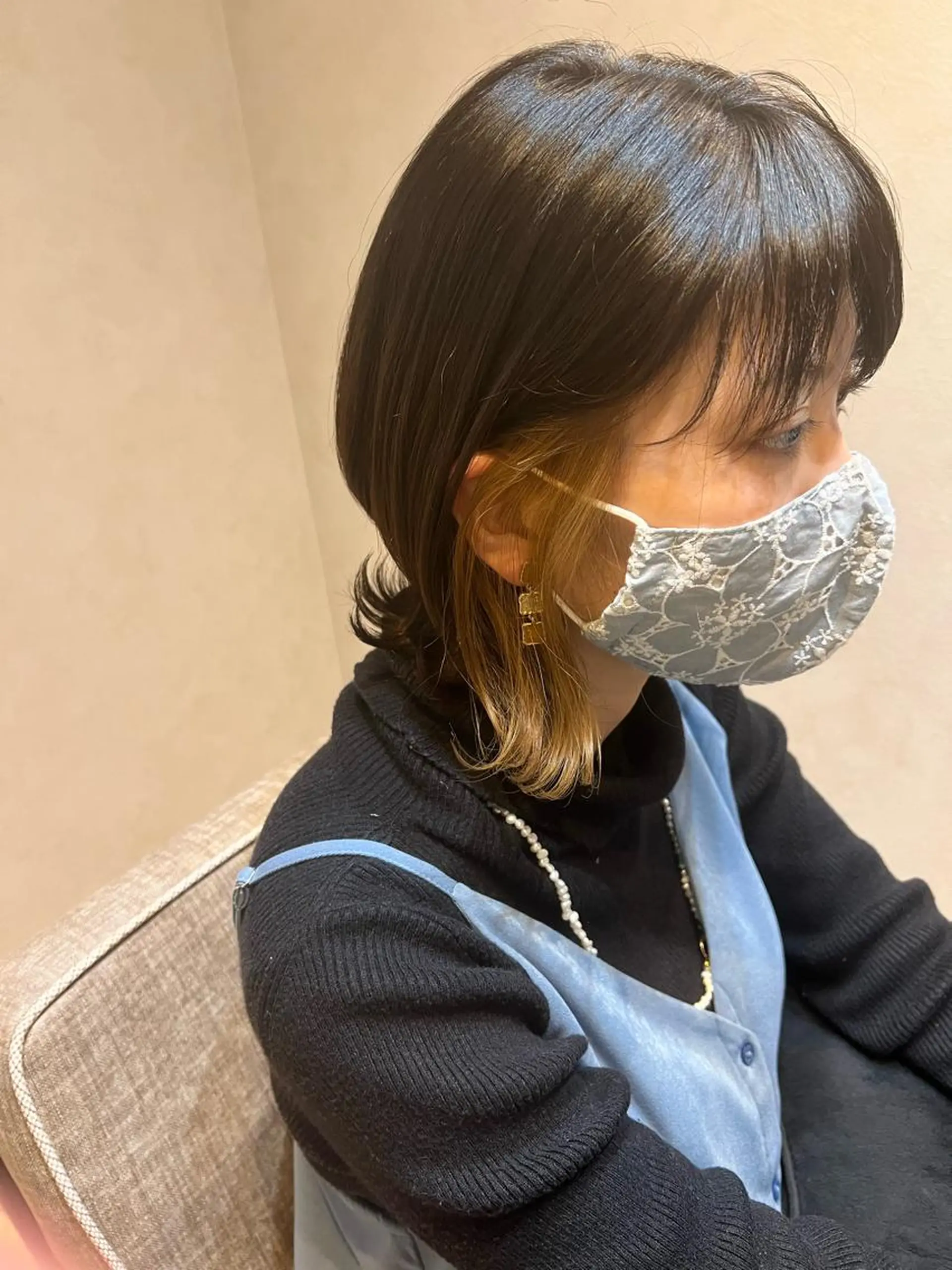 ミディアム イエローカラー ヘアカラー トリートメント "今"だけでない美髪 KOTOMIのヘアスタイル