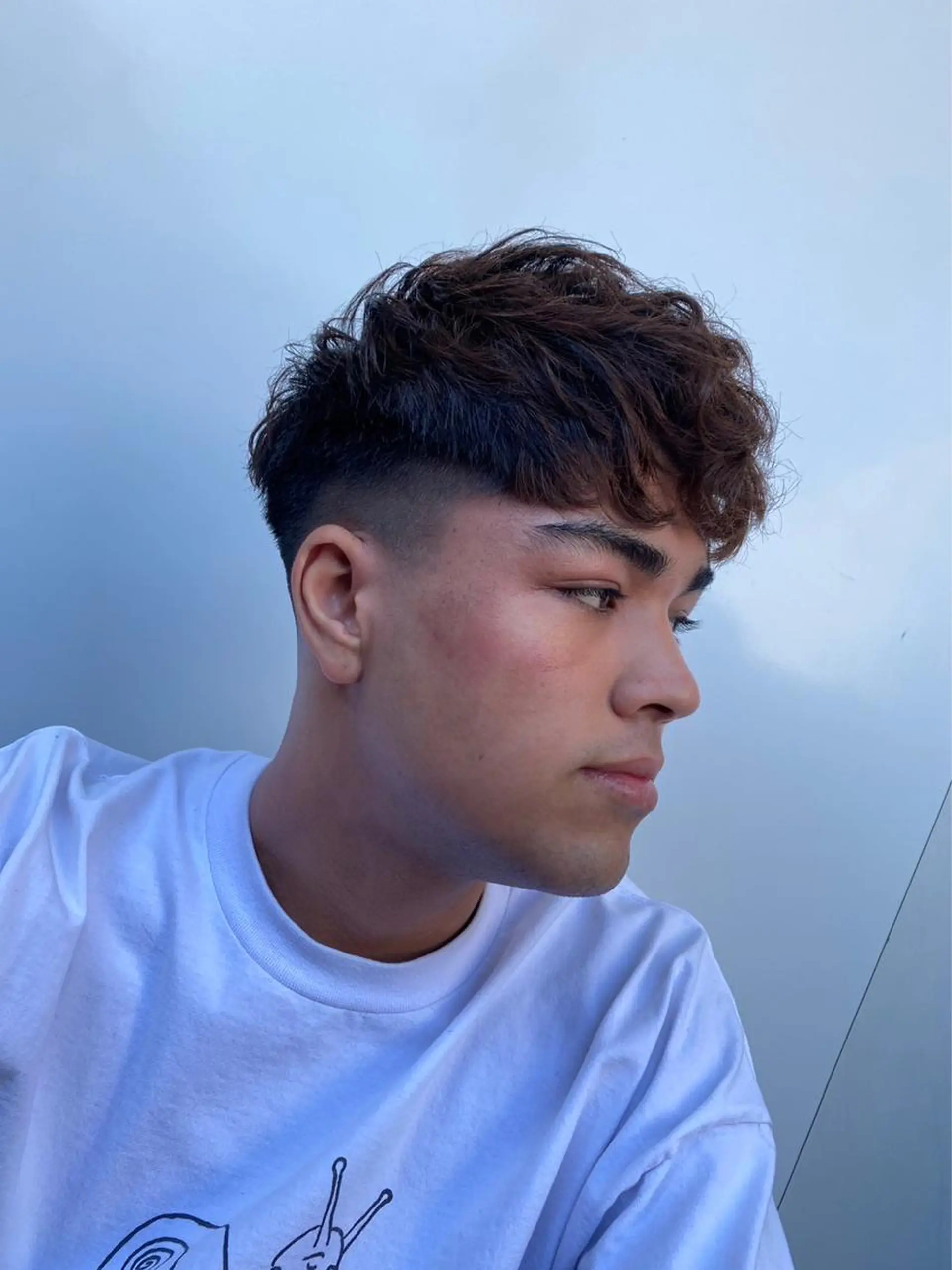 ショート メンズ カット パーマ 木下 龍斗のヘアスタイル