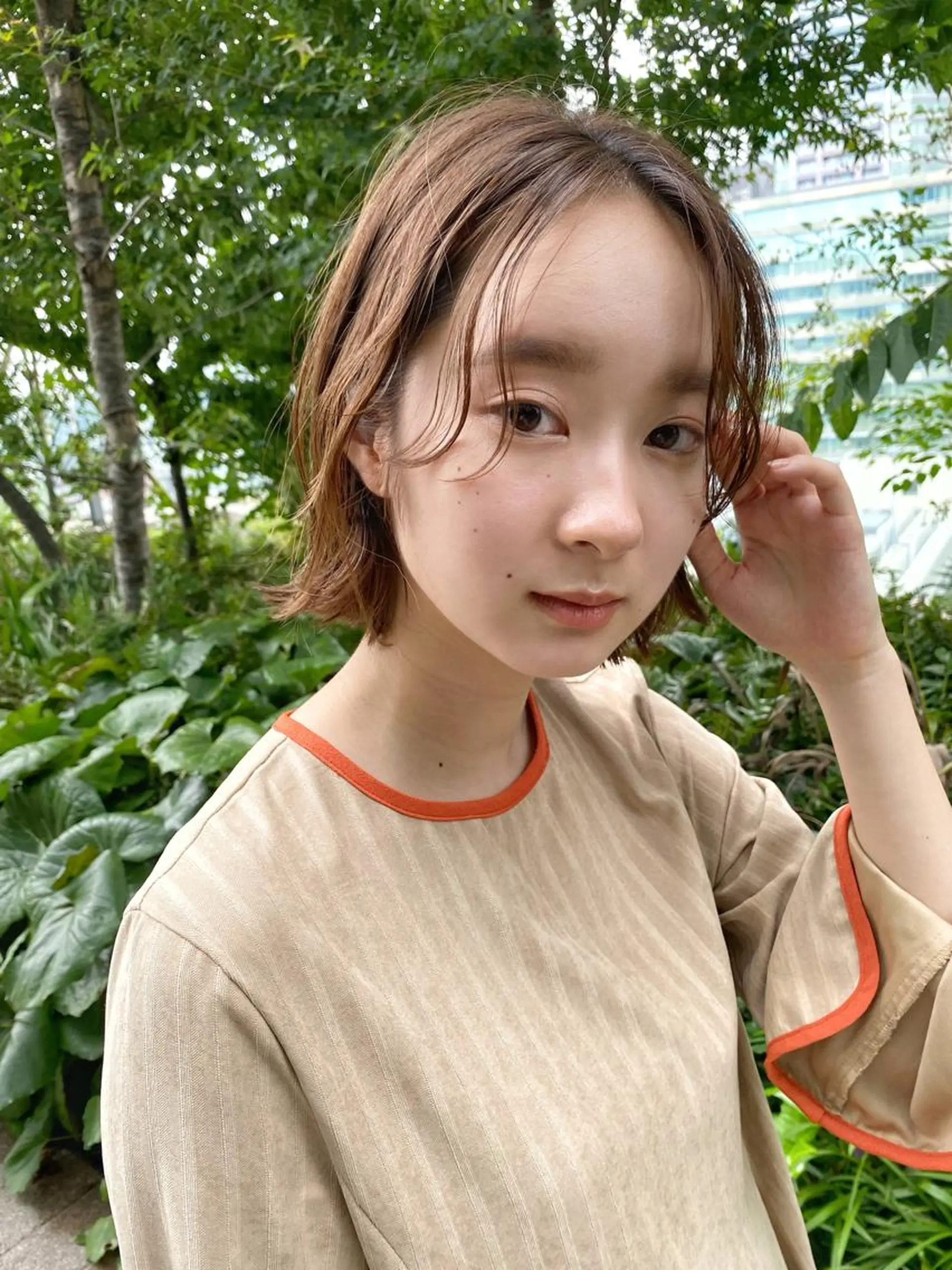 ショート カラー ベージュカラー ボブ カット ヘアカラー トリートメント 🉐メンズヘア特化 men's/ケンイチのヘアスタイル