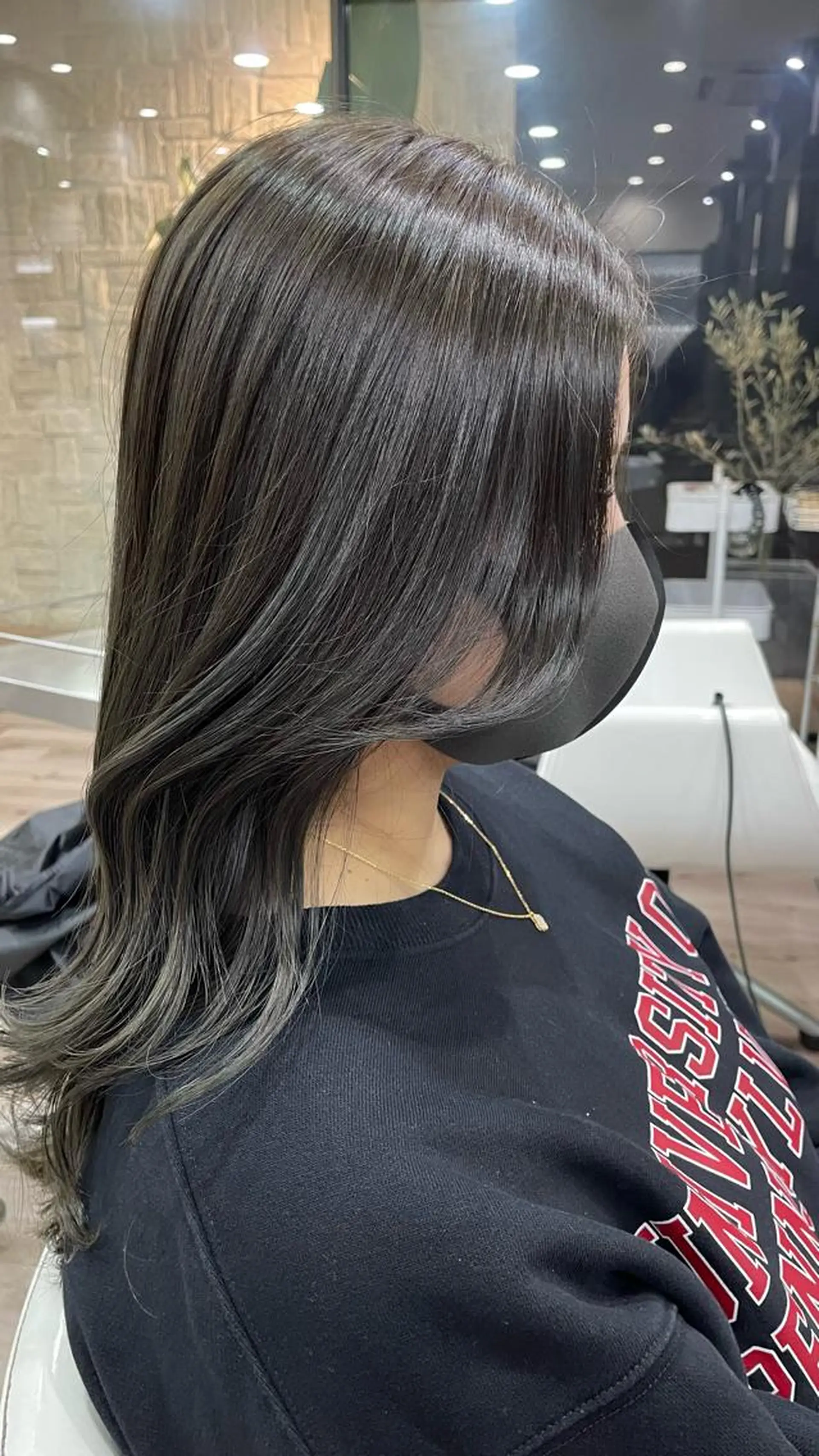 ロング カラー たなか りなのヘアスタイル